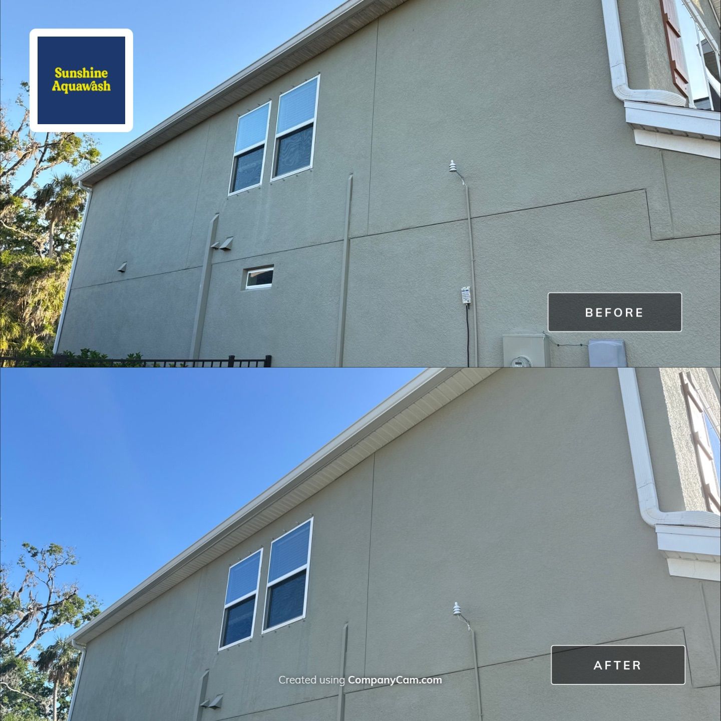 House Wash, Paver Driveway & Sidewalk Cleaning + Sanding & Sealing in Trevesta Community, Palmetto, FL by Sunshine AquaWash