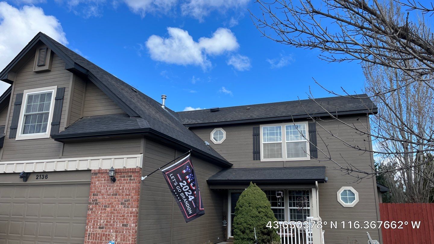 Meridian ID Residential Roofing Installation using Owens Corning by ID Roofing LLC