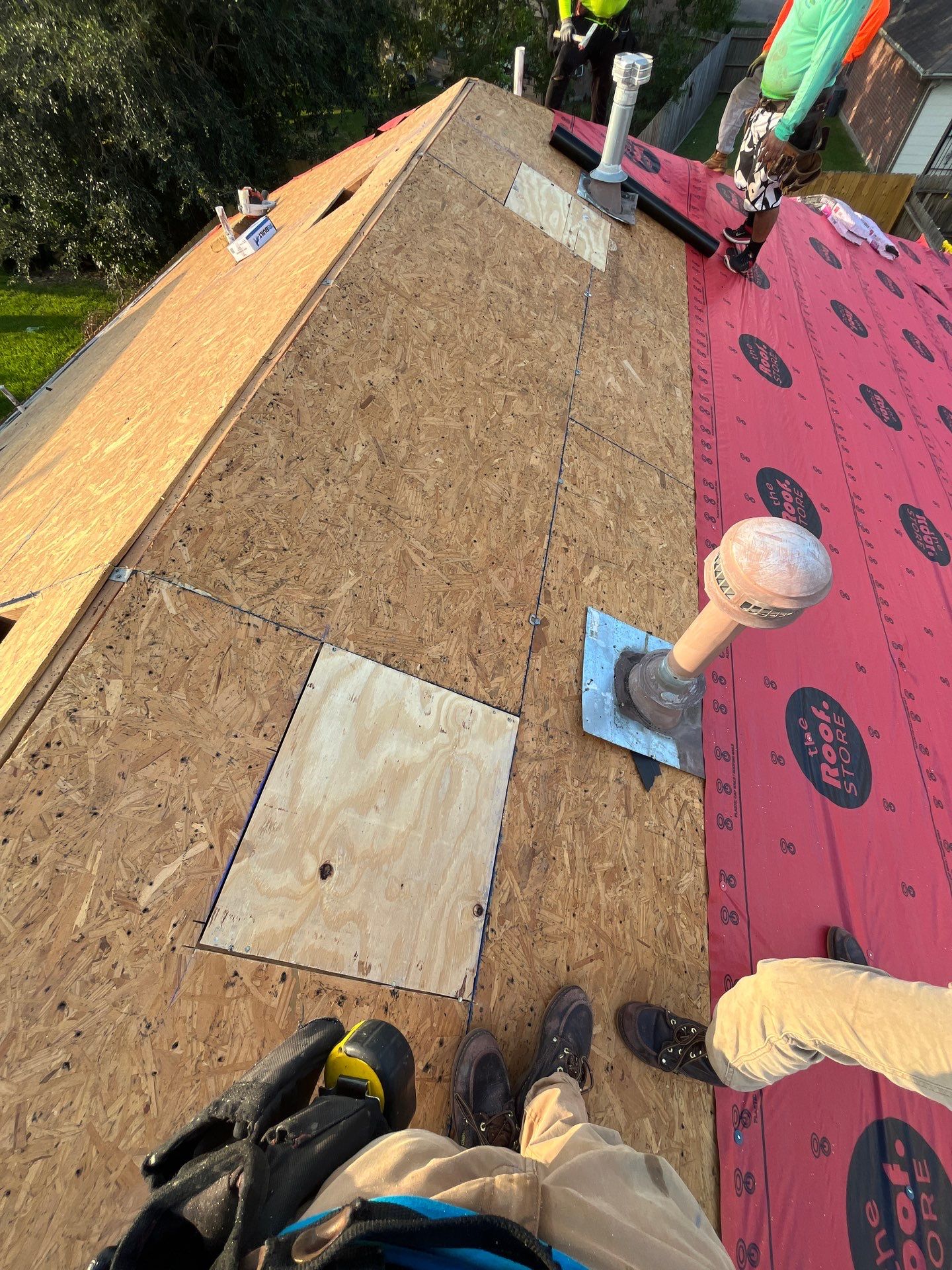 Reroof Project (Post Hurricane Beryl) by Berry Good Roofing 
