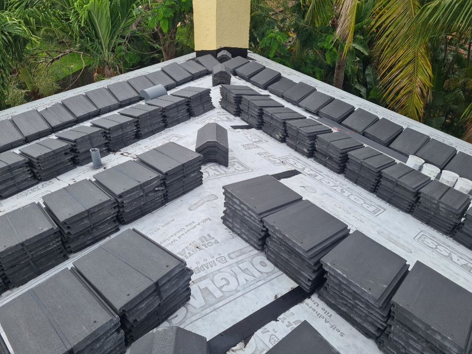 Residential Roofing Installation using Eagle Roofing Tile by BLUES BROTHERS ROOFING