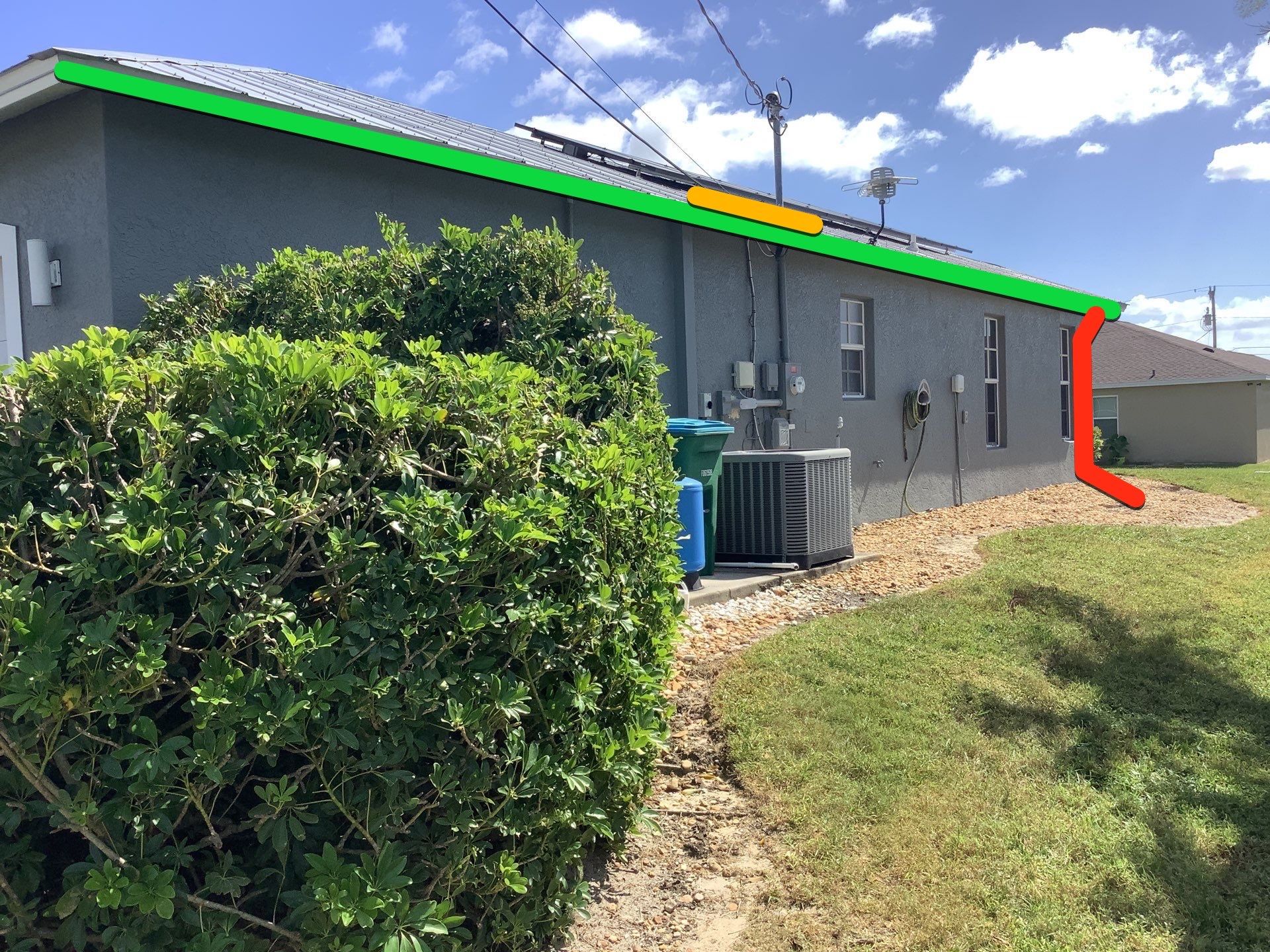 White 6 inch Seamless Gutters in Cape Coral FL by Gutter Professors