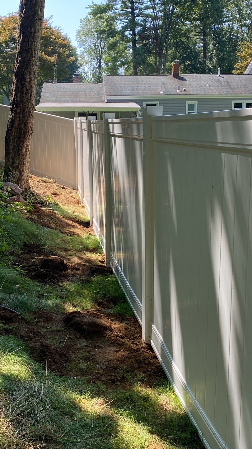 Fence Installation using Vinyl Fence 6ft Privacy by A Plus Exterior