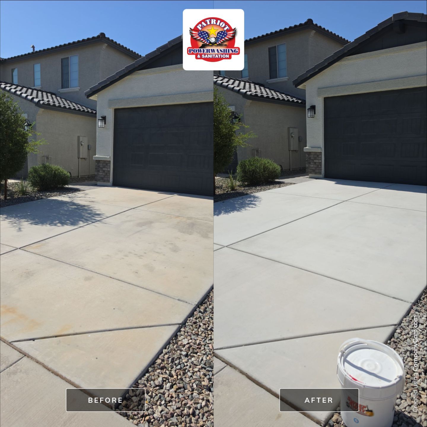 Driveway Oil Stain & Rust Removal | Surprise, AZ 85388 by Patriot Power Washing & Sanitation