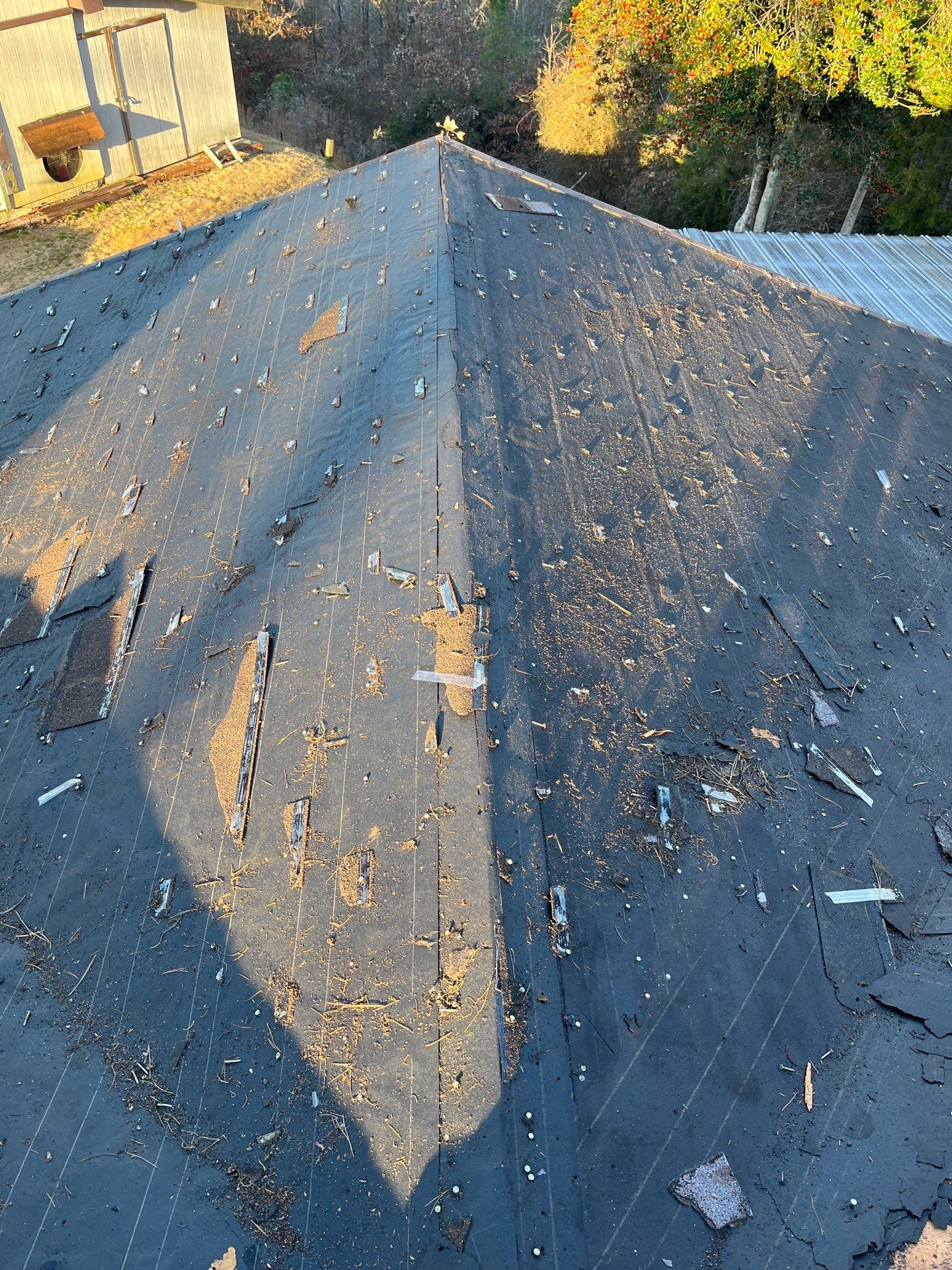 Residential Roof Replacement With GAF Architectural Shingles in Hot Springs by Temple Roofing and Exteriors