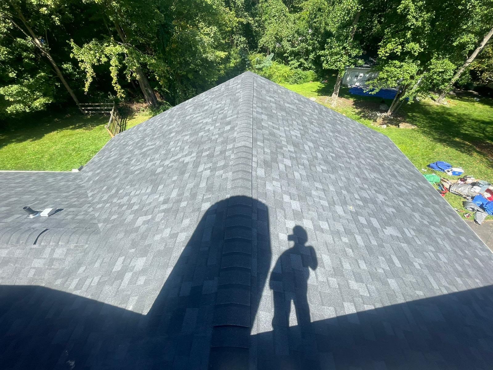 Residential Roofing Installation using Owens Corning TruDefinition Duration AR - Onyx Black & New Siding Using Mainstreet Charcoal Gray by A Plus Exterior