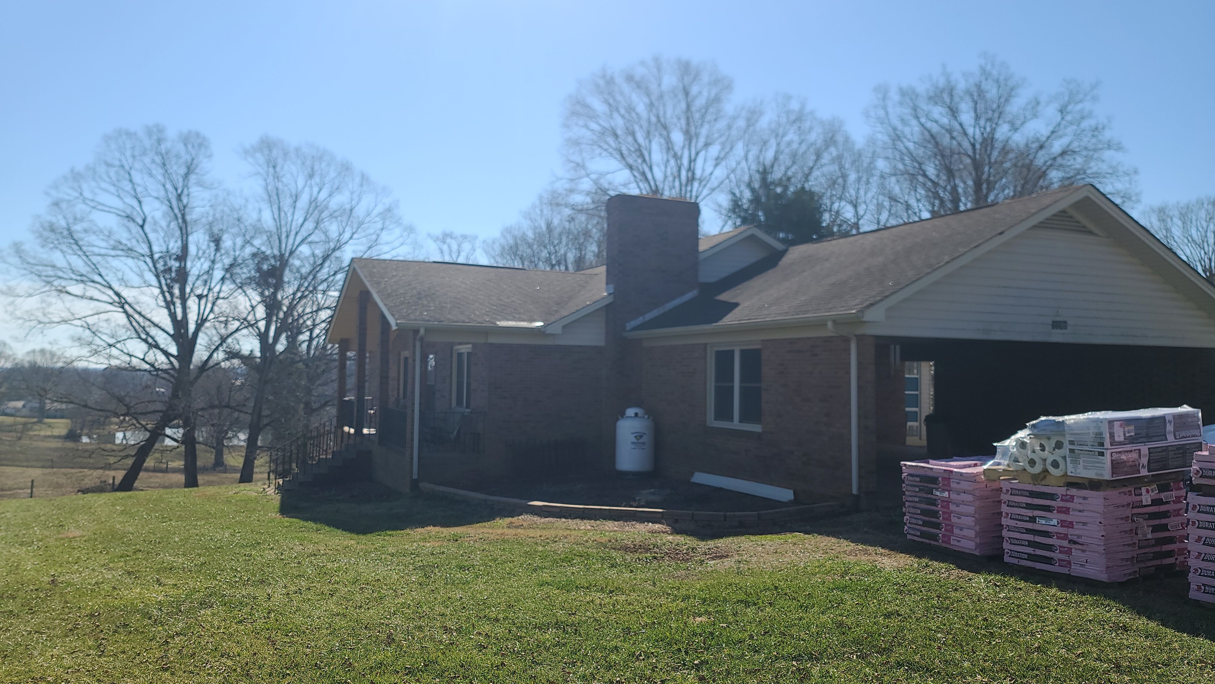 Farm roof job by BROCK BUILDERS 