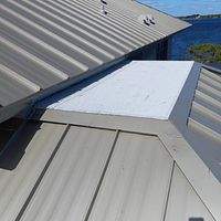 24ga 1.5" Mechanical Seam Champagne  by Total Roofing System The Metal Roof Experts