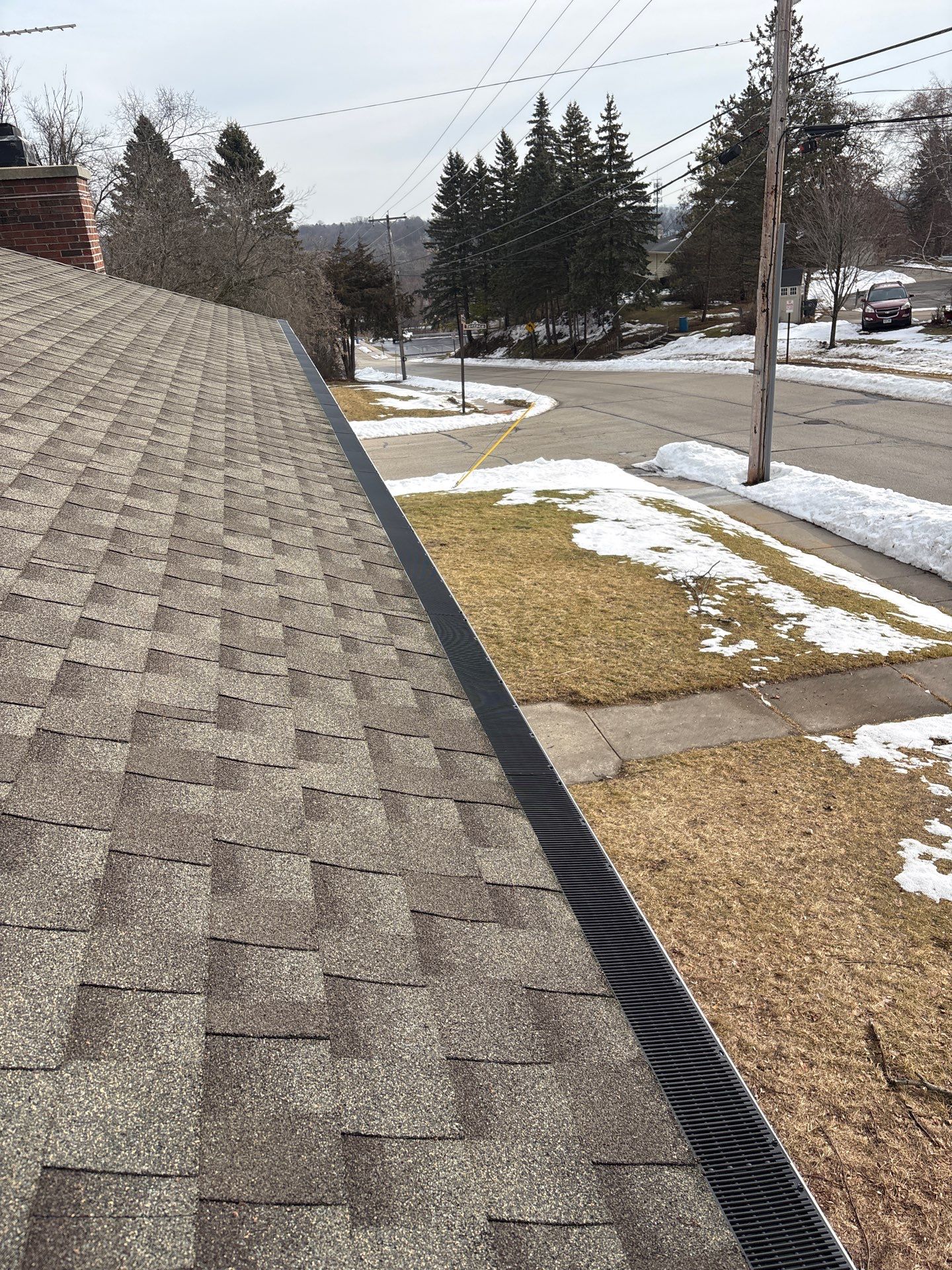 Rain Drop Gutter Guard Install Plymouth WI by Gellings Roofing and Siding LLC