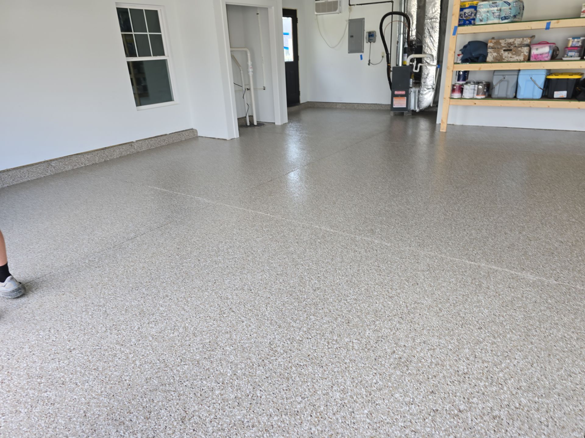Pebble Beach coating in Elkhart! by Innovative Spaces / Innovative Concrete Coatings