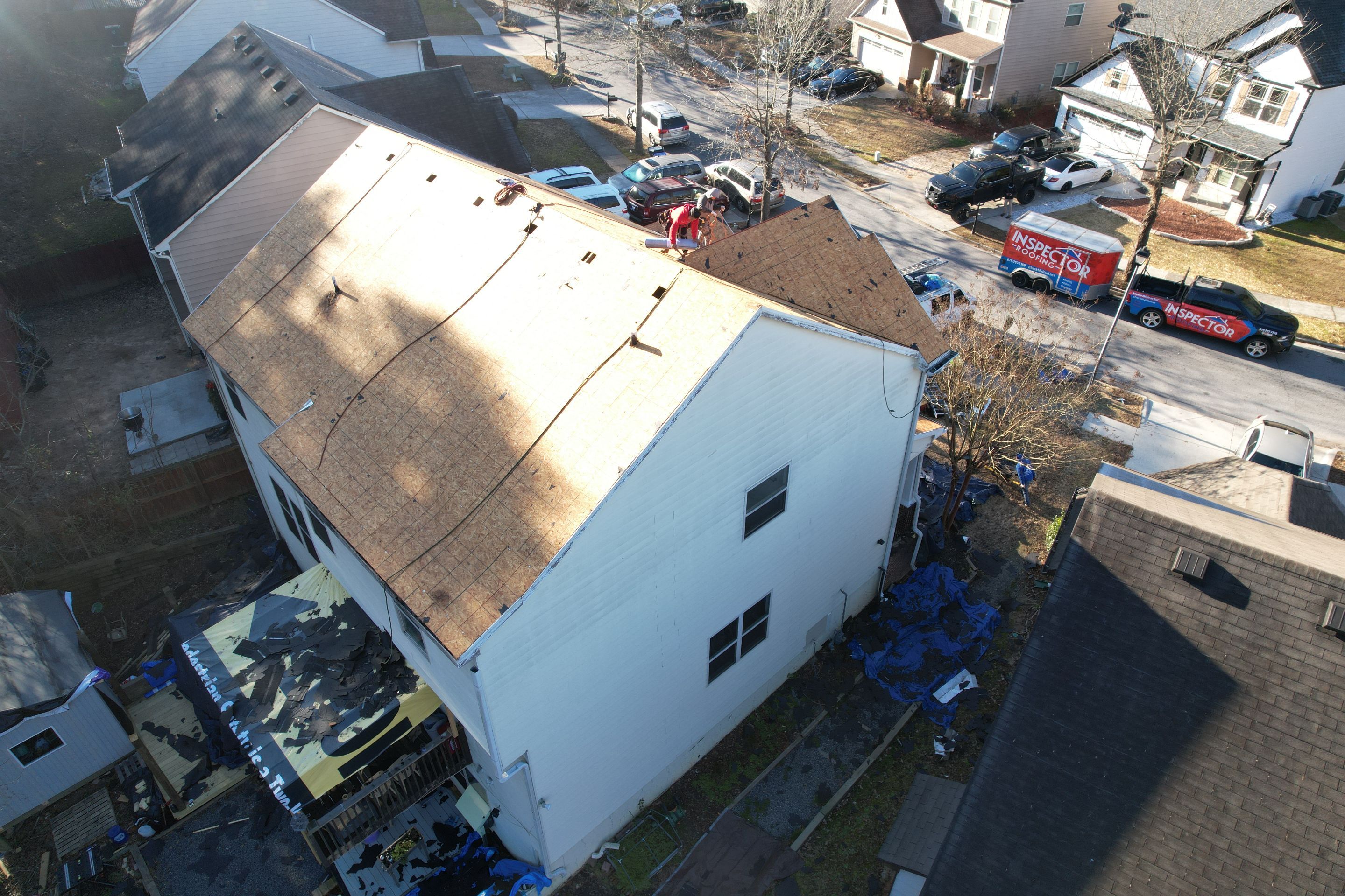 Residential Roofing Installation using Owens Corning by Inspector Roofing and Restoration
