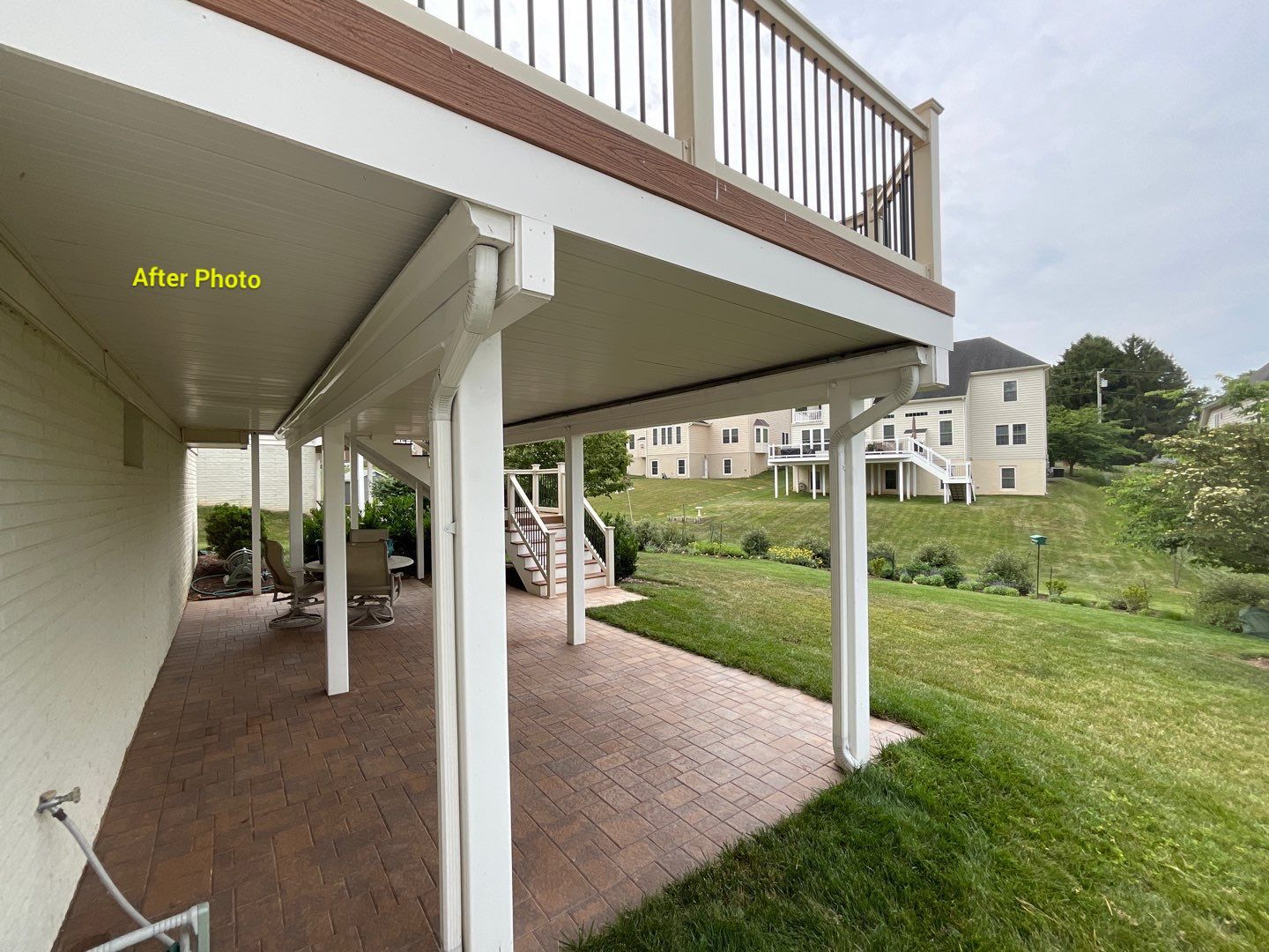Deck Repair using Rain Drop Gutter covers by Alpha Design Services