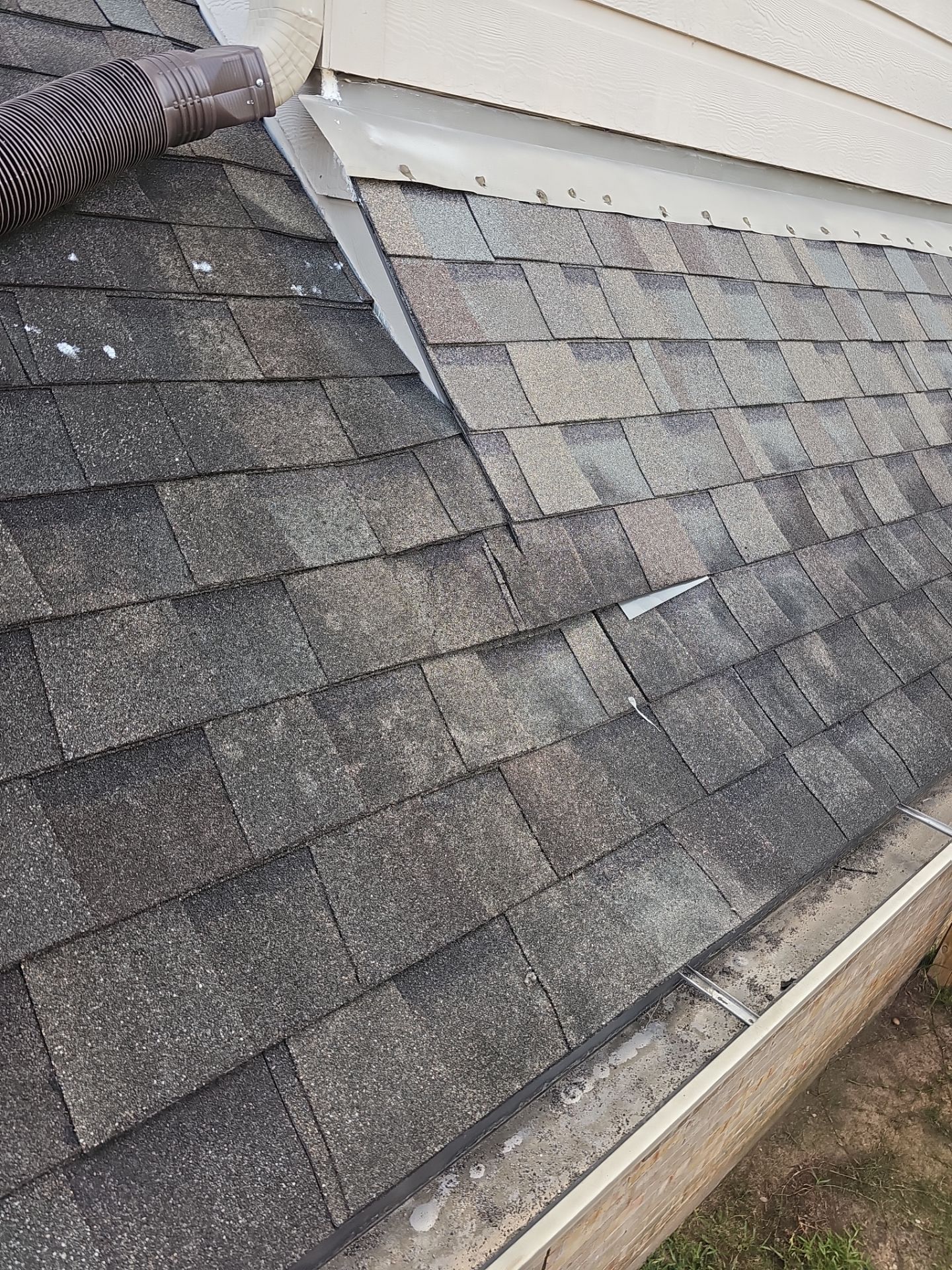 Hail Damage using Owen's Corning Duration (Lifetime) Shingles by Roof Repair Company