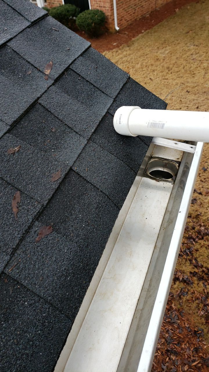 Gutter Cleaning using water by Power Wash Masters LLC