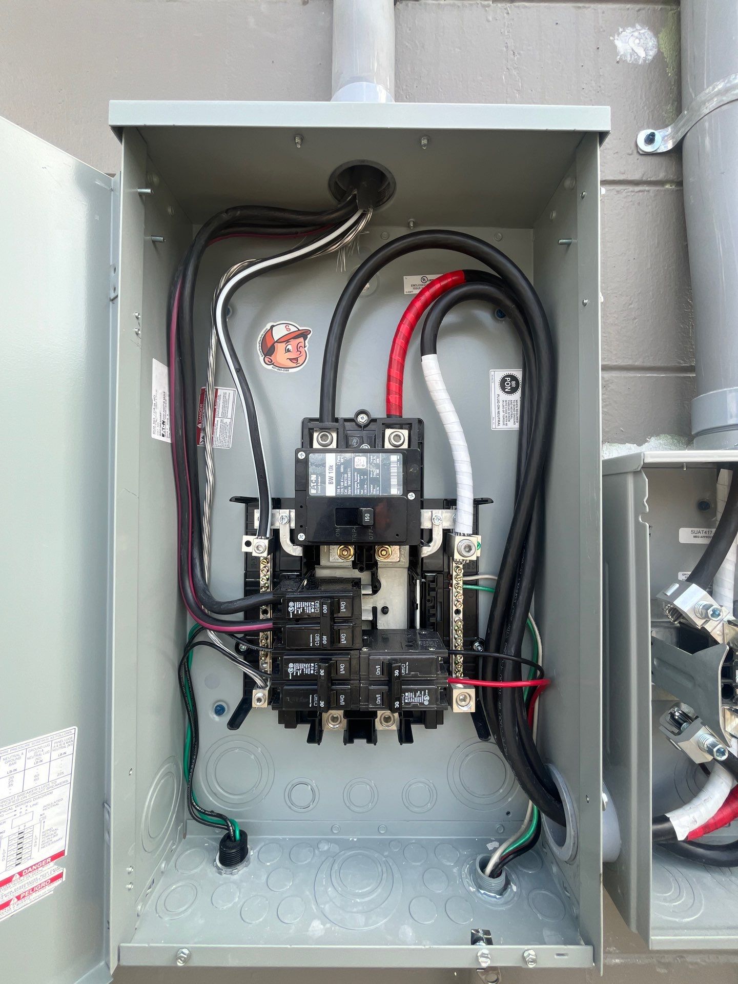 150A Main Panel and Meter Cabinet install in Maitland by Smartron Electric