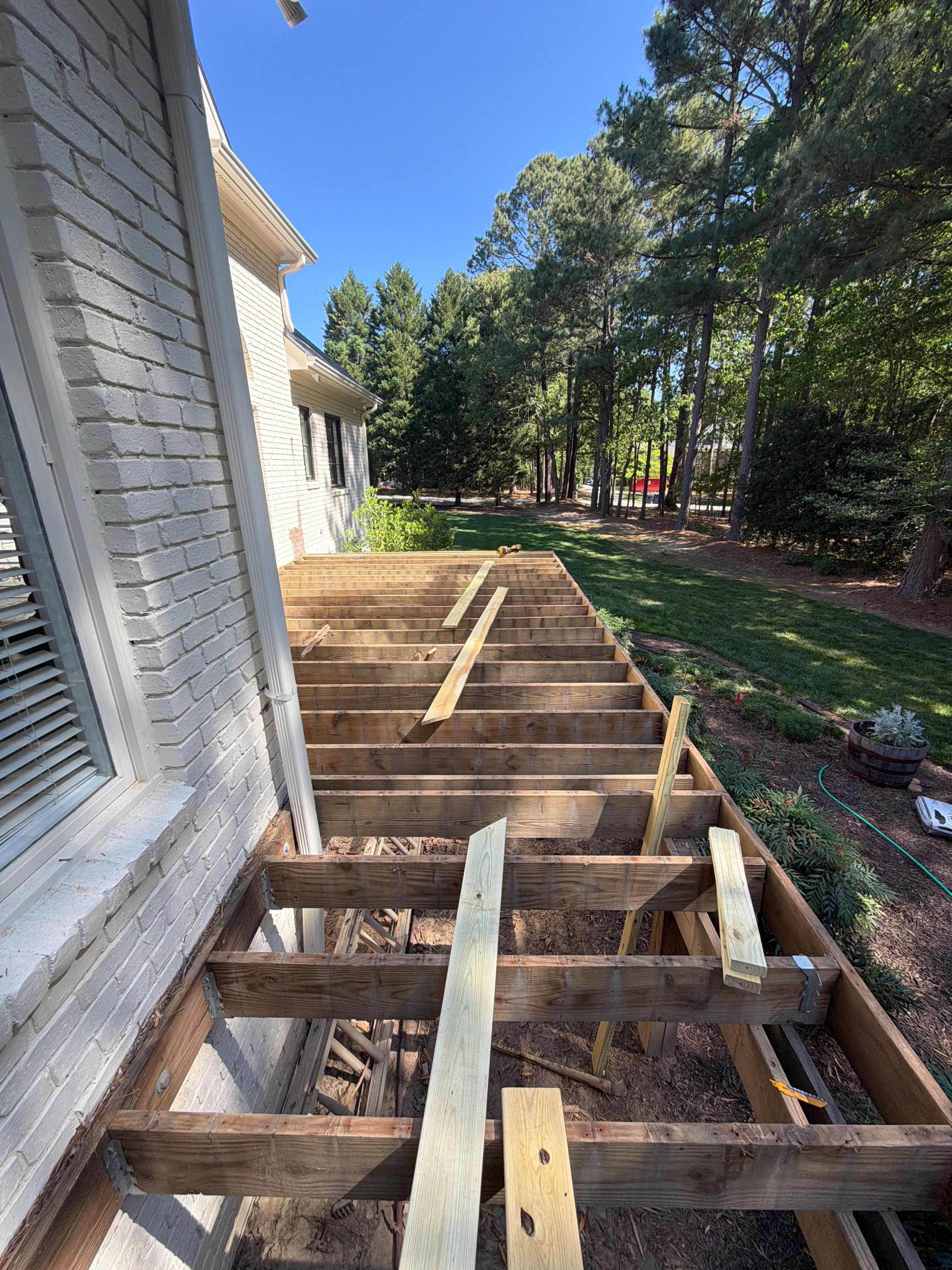 Deck Stain, Round Balusters & Screened Porch Transformation by Billy Weatherspoon Contractor