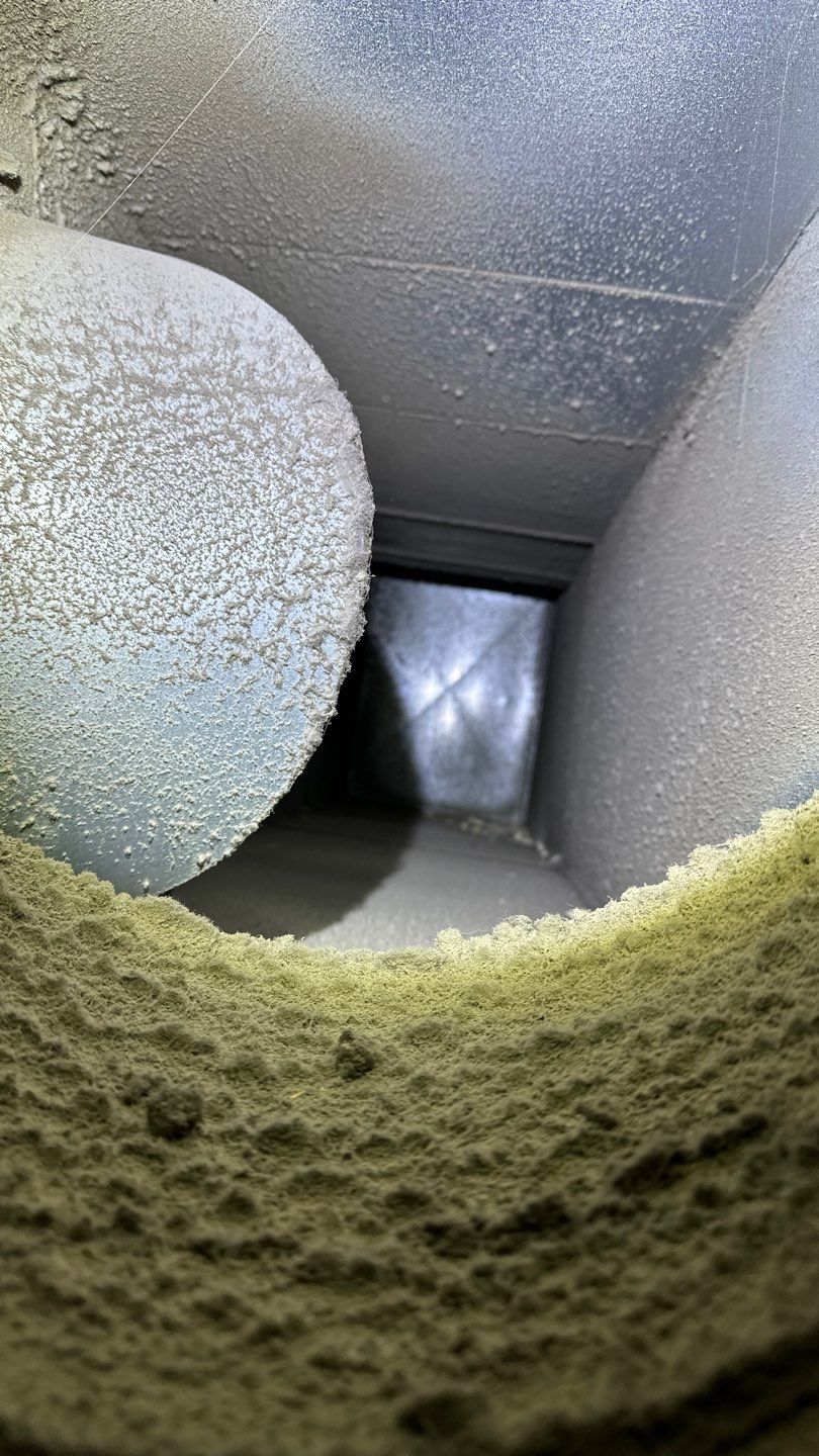 Air Duct Restoration using Diesel Power Vac Truck by Peach State Dryer Vents & Air Ducts