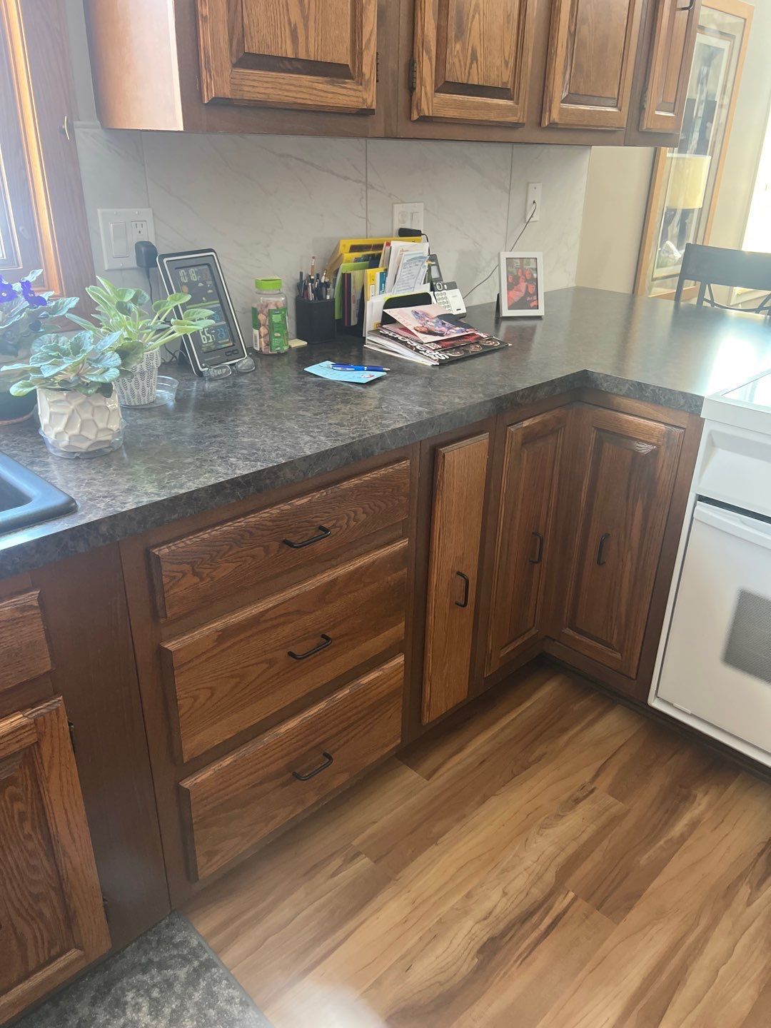 Kitchen Cabinet repaint by Cutting edge painting 