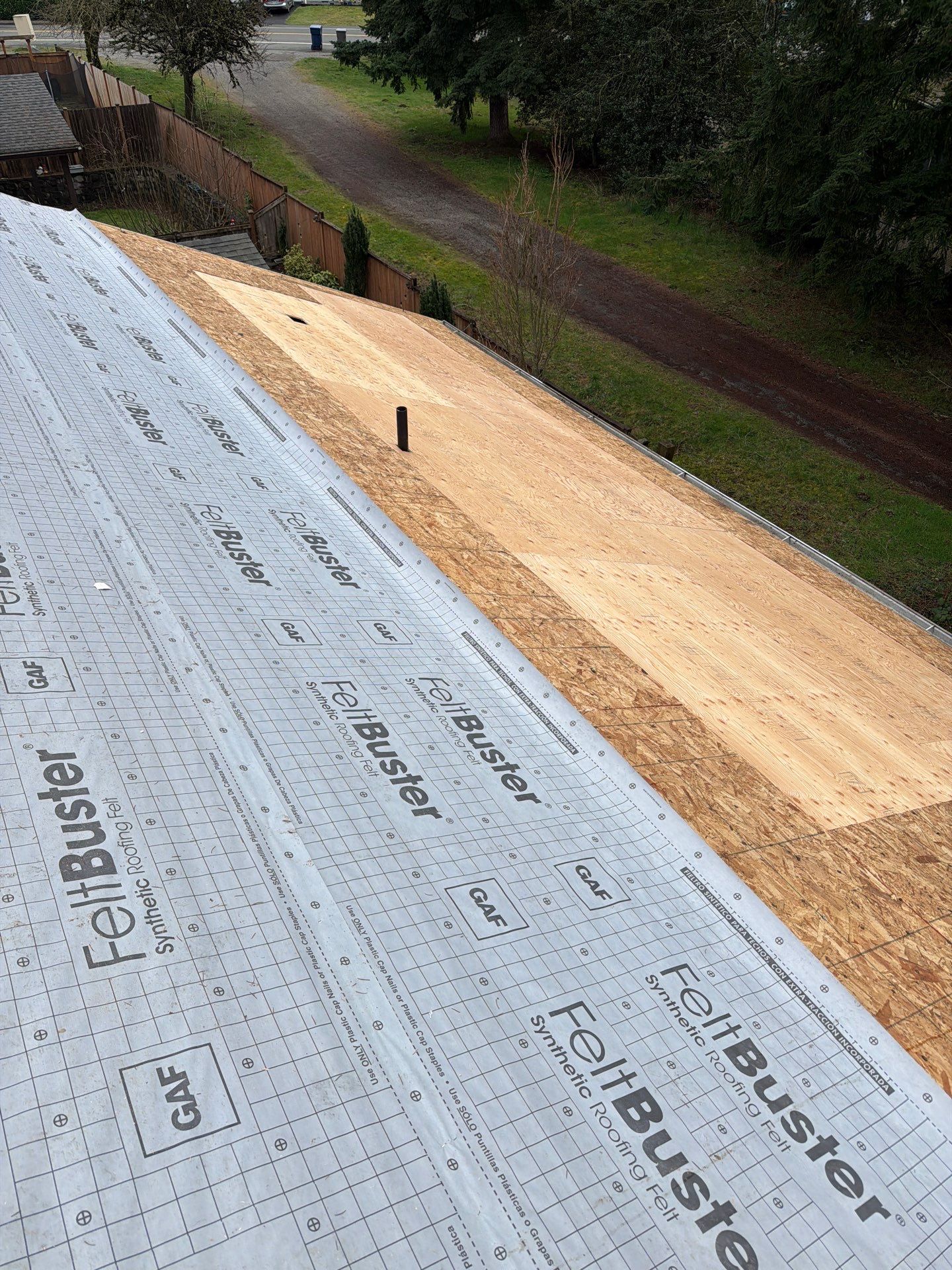 Residential Roofing Installation using GAF HDZ Shingles by Roofing Formula LLC