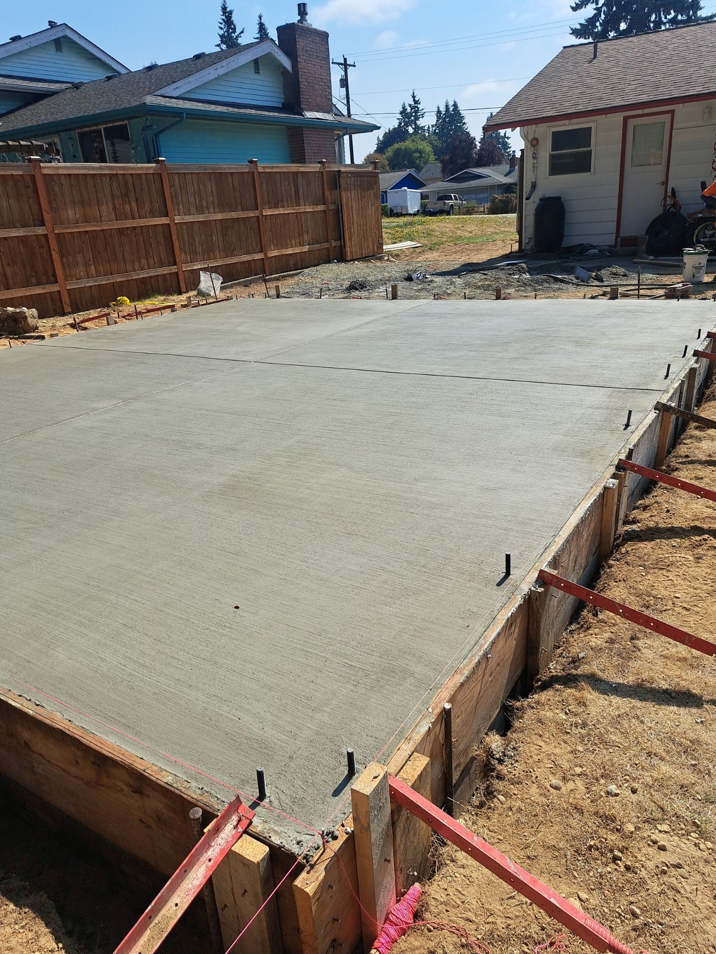 Backyard Concrete Slab Installation | Everett  by Jireh Asphalt & Concrete Inc 
