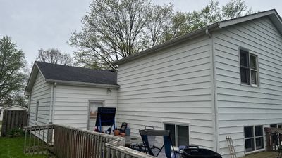 Turtle Shell gutter protection installation in Elburn, IL 60119, photograph 4