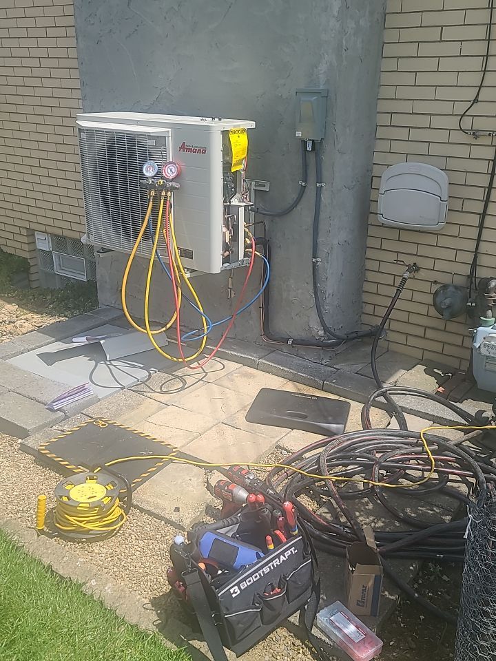 HVAC Heat Pump w/ Dual Fuel Hybrid using Amana S-Series Heat Pump, Amana Modulating Variable 98% efficient Furnace by Sureway Comfort John Wilcox Plumbing Heating Cooling