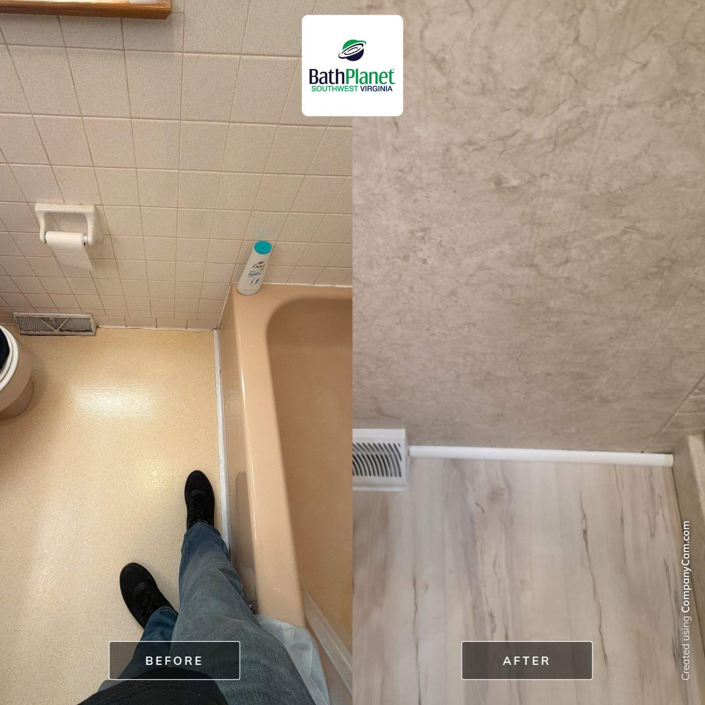 Tub to Shower Remodel by BathPlanet SW Virginia