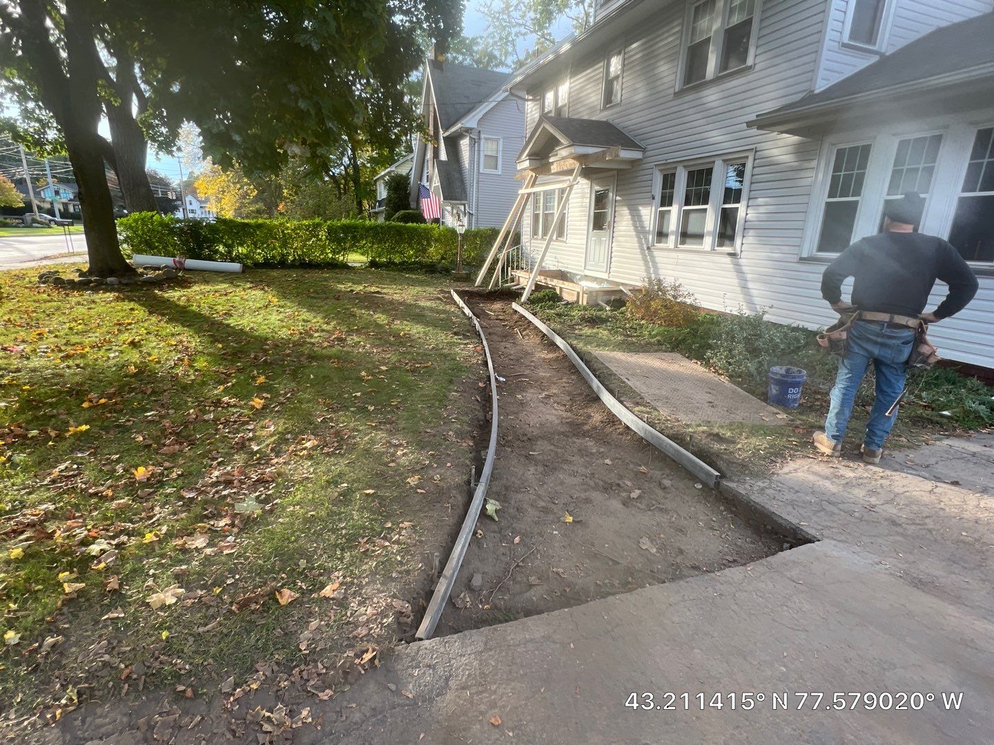 Broom Finish Walkway  by NG Masonry & Construction LLC