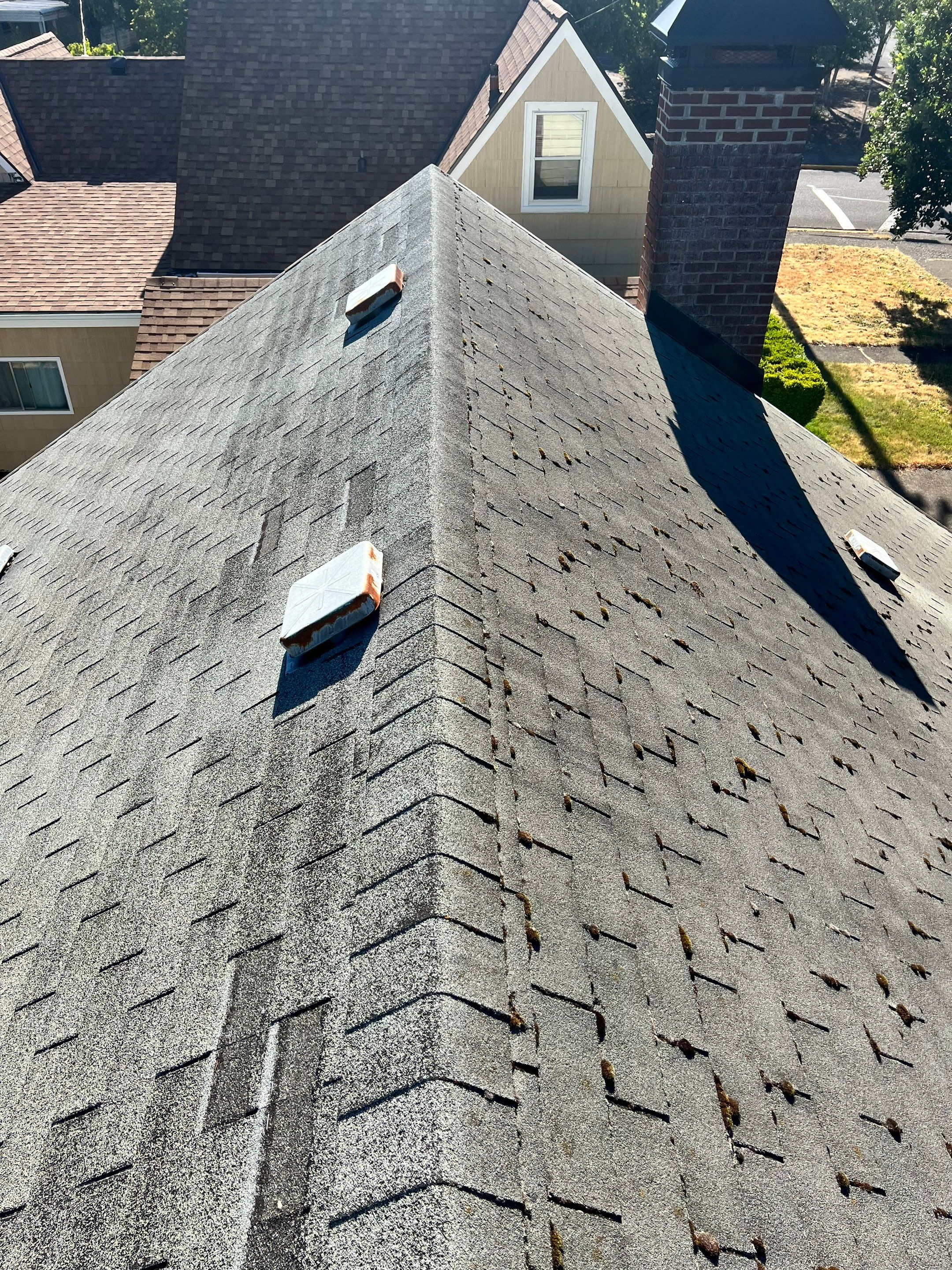 Residential Roof Installation with Added Insulation Barrier  using Malarkey Vista AR Shingles (Color: Storm Grey) by Orezona Building & Roofing Company, Inc.