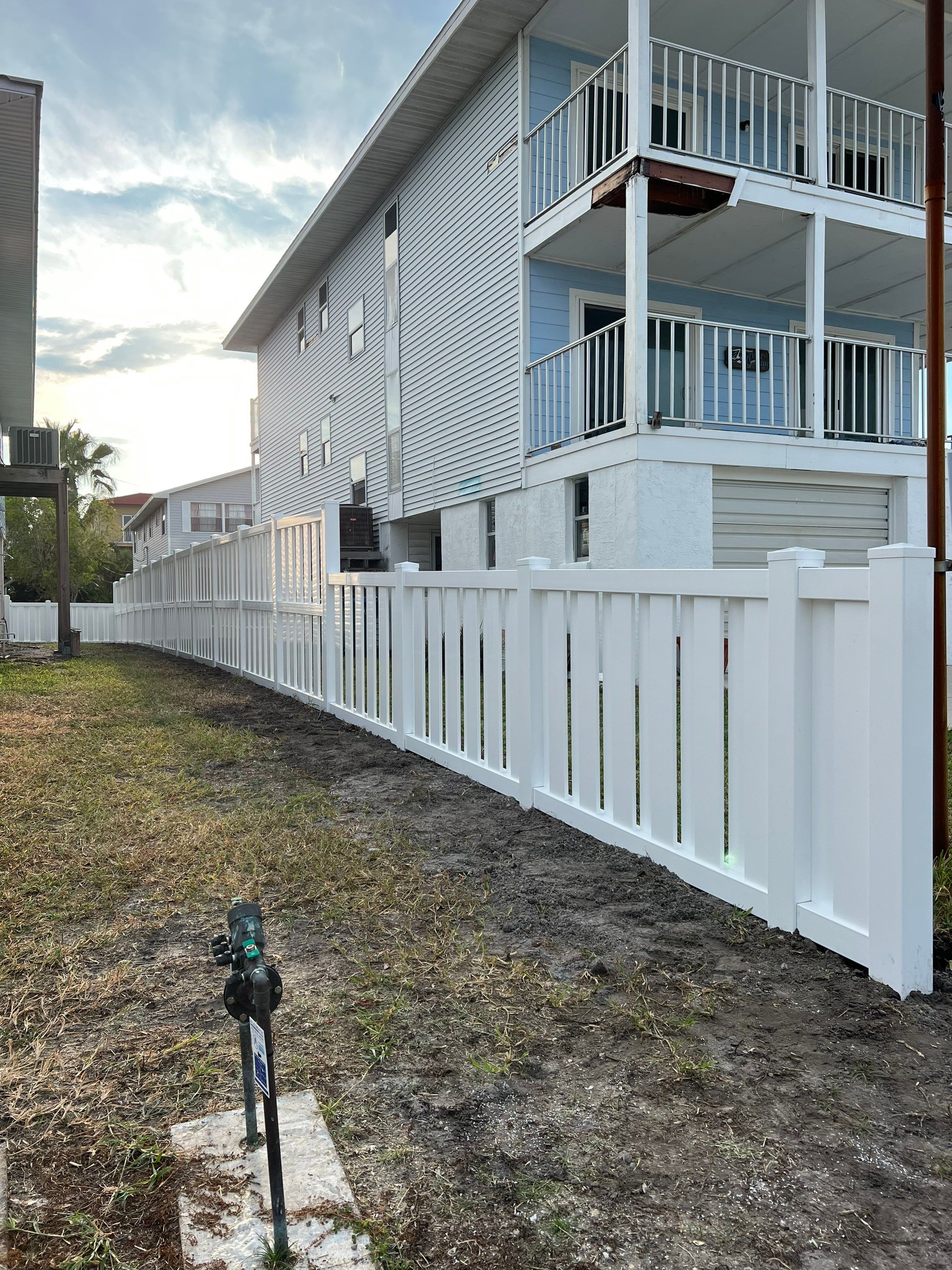 Vinyl Fence Installation using Vinyl Vertical Shadowbox Privacy Fence by Asap fence and gates, LLC
