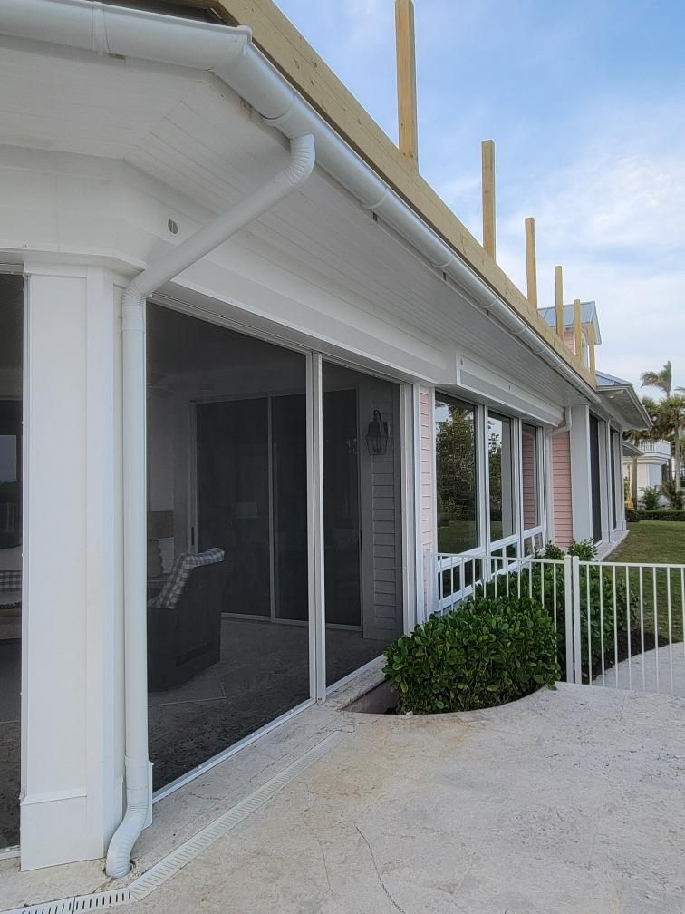 Half-Round Seamless Gutters in Boca Grande FL by Gutter Professors