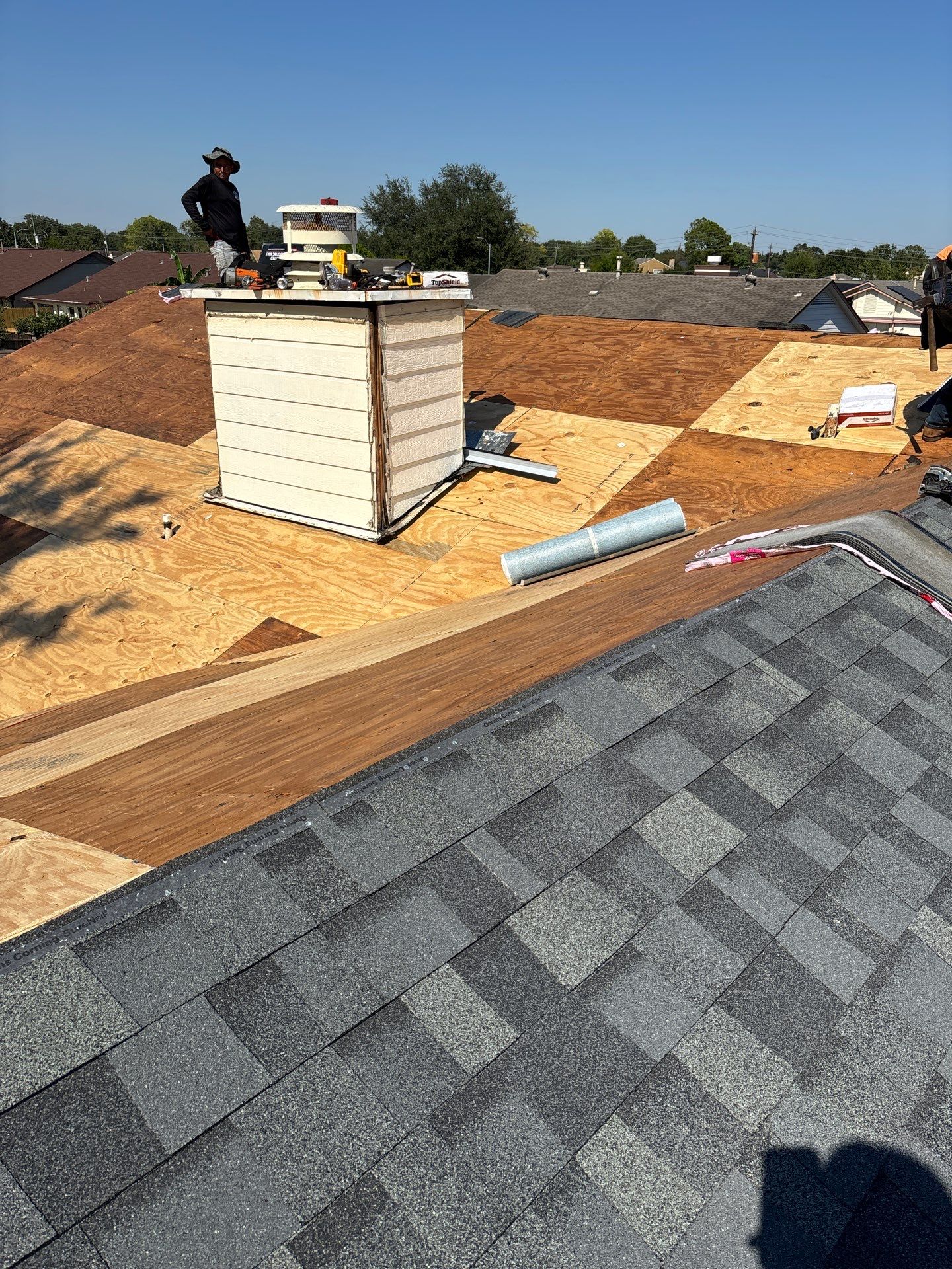 Residential Roofing Repair using Owen's Corning Duration (Lifetime) Shingles by Roof Repair Company