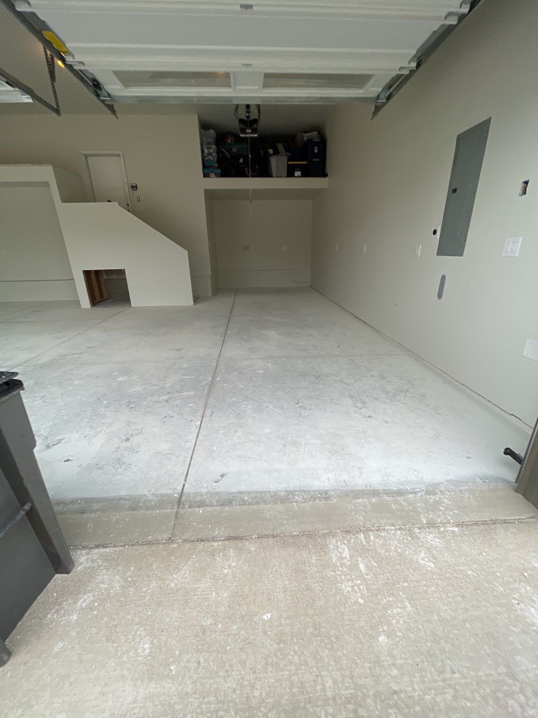 Garage Transformation using Pebble Beach by Croc Coatings, LLC