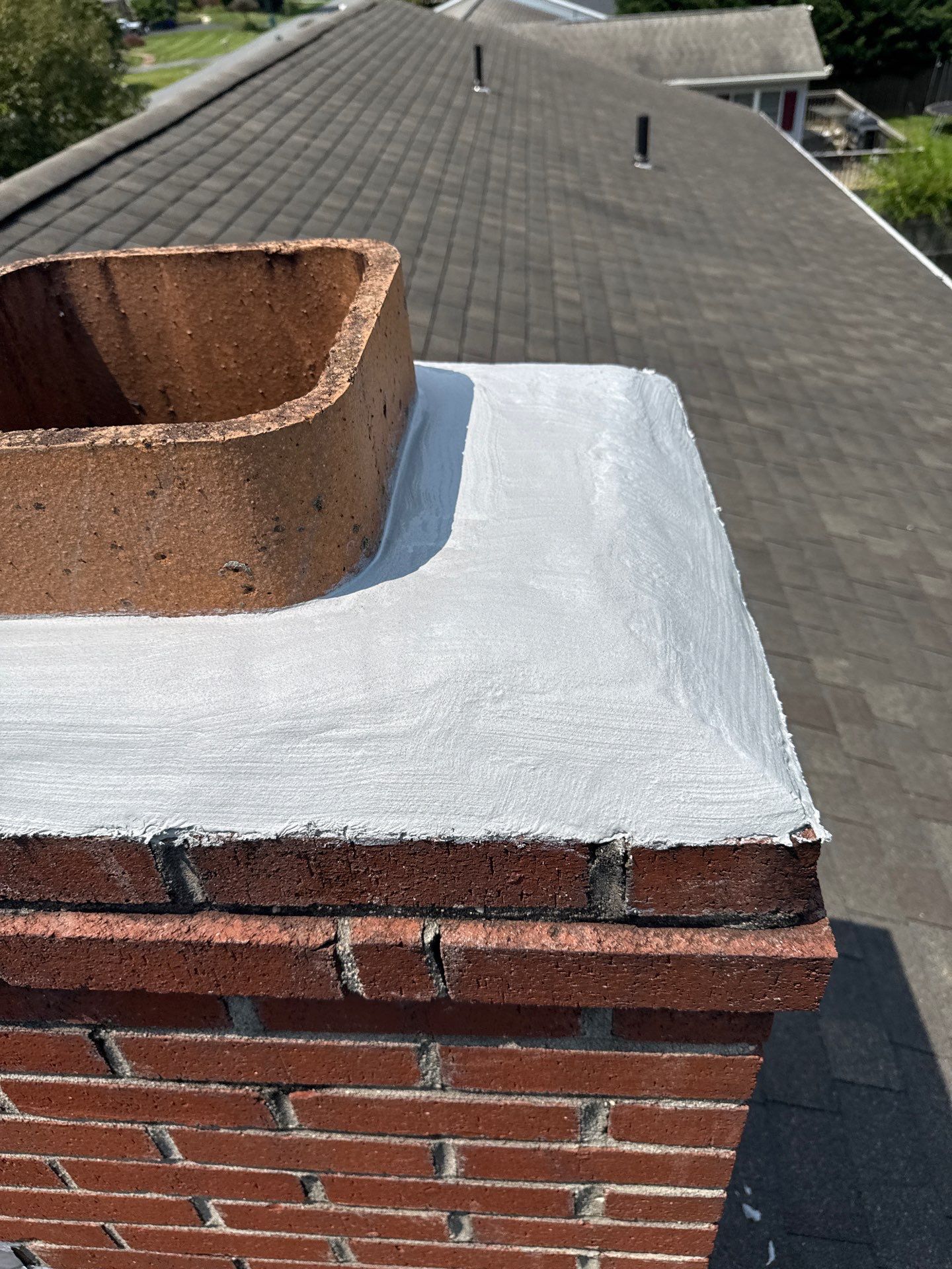 Chimney Crown Seal in Middletown by Frederick Roof Repair