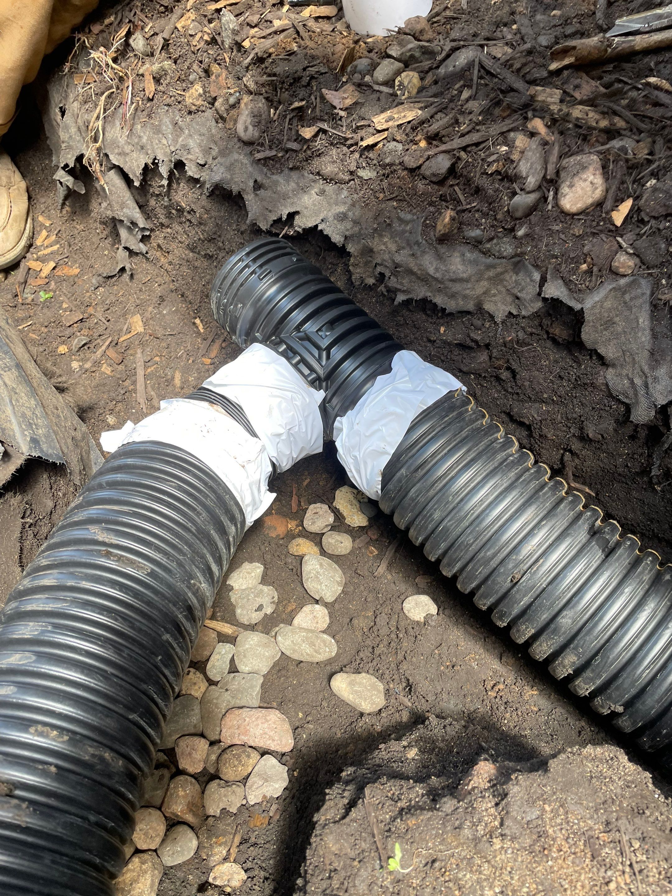 Peter's French Drain and Roof Runoff System Upgrade by Waterproofing Northeast