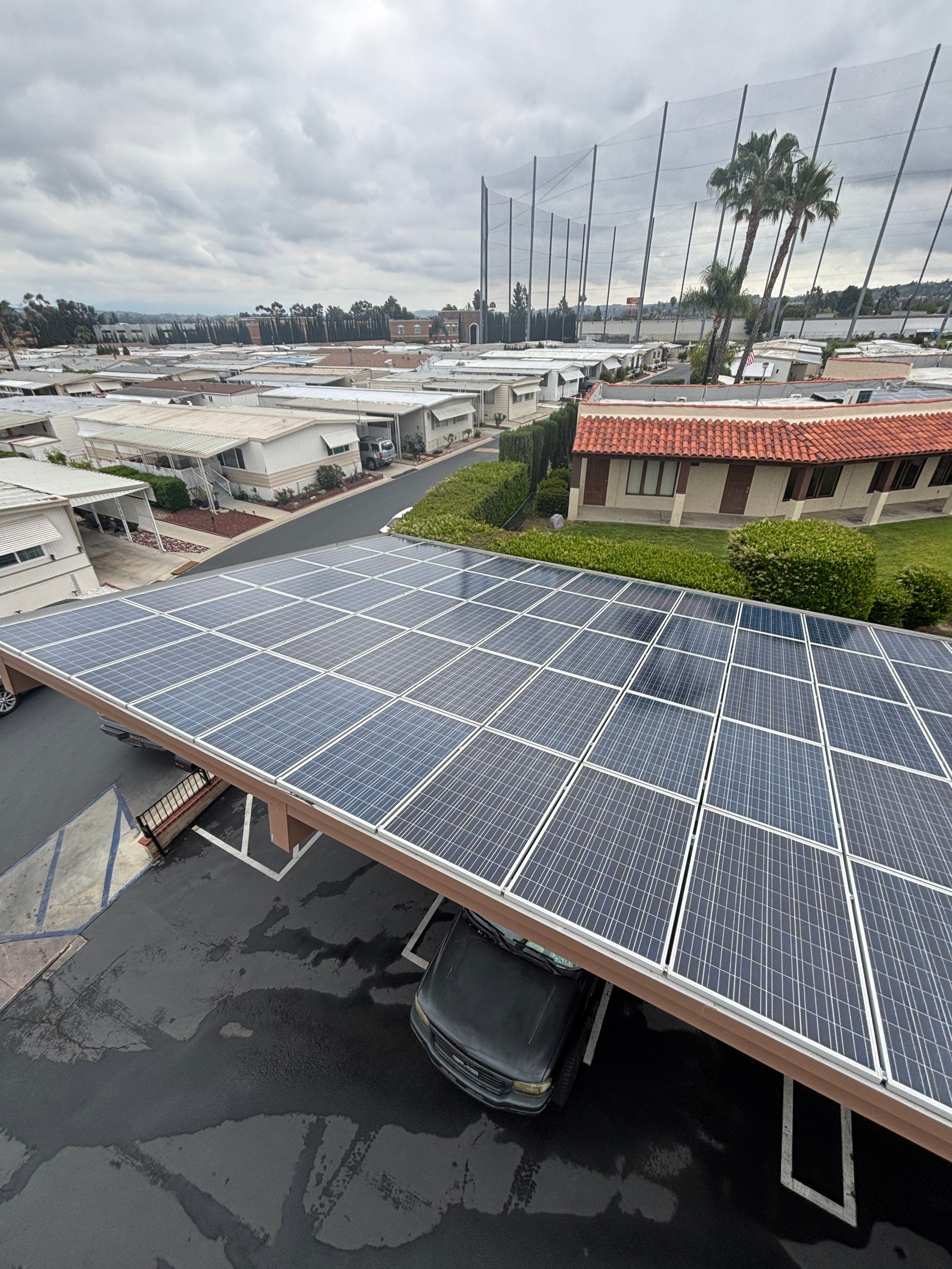 Commercial Solar Cleaning in Rowland Heights for Mobile Home Park by Palm Coast Solar Cleaning