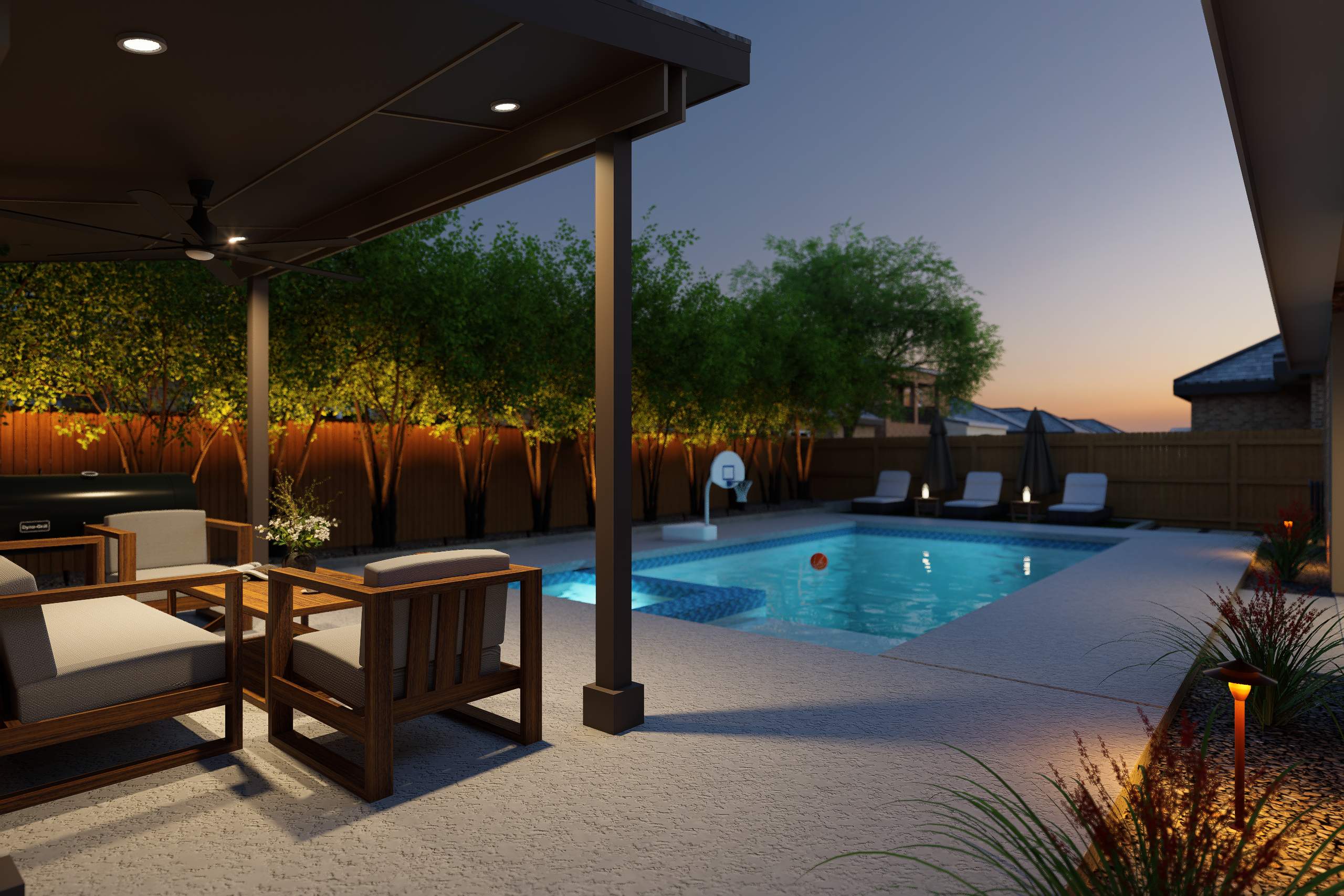 3D Design Render, San Antonio TX by Hole In One Lawns, LLC