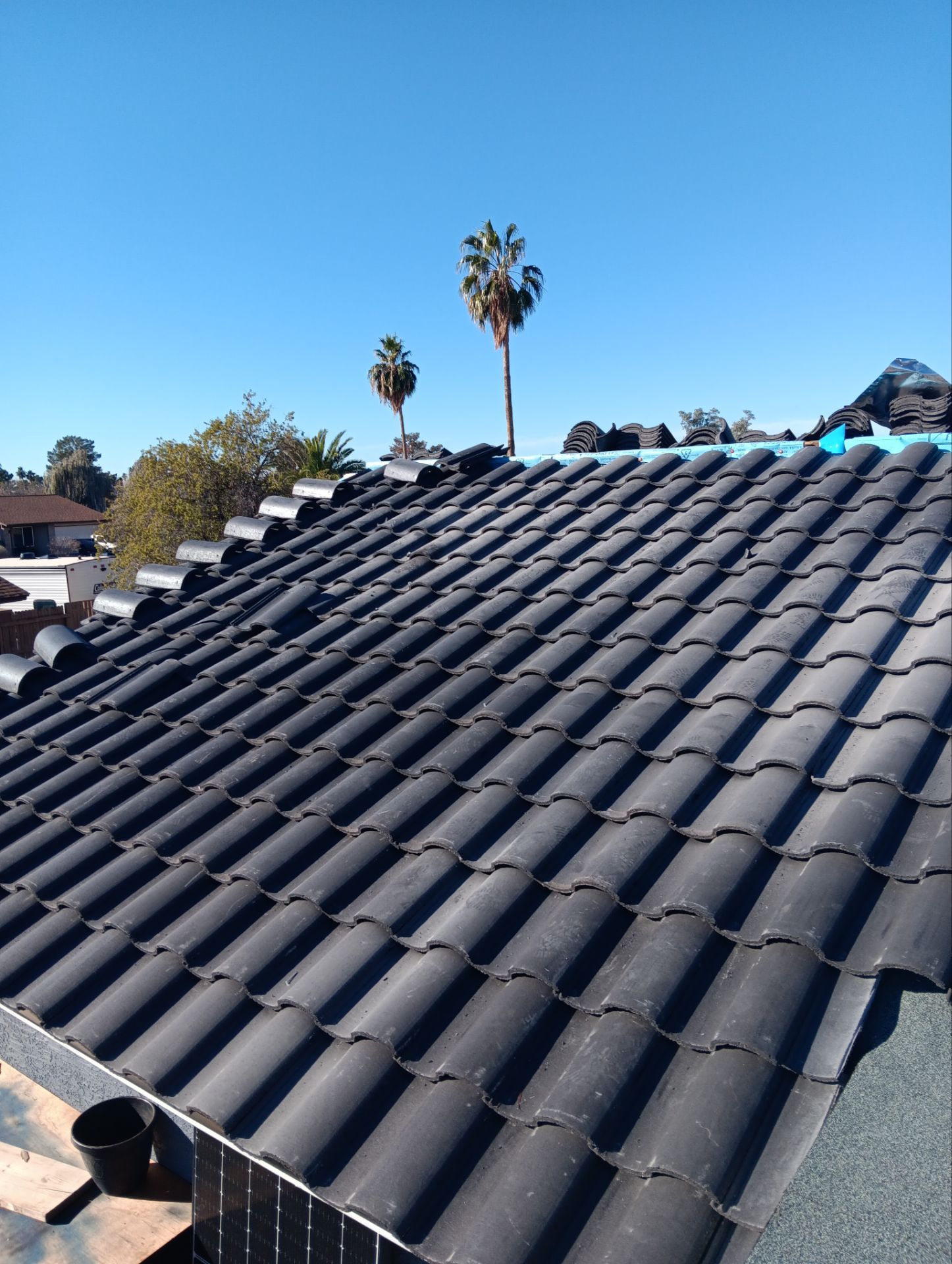 Onyx Black Concrete Tiles by Reimagine Roofing