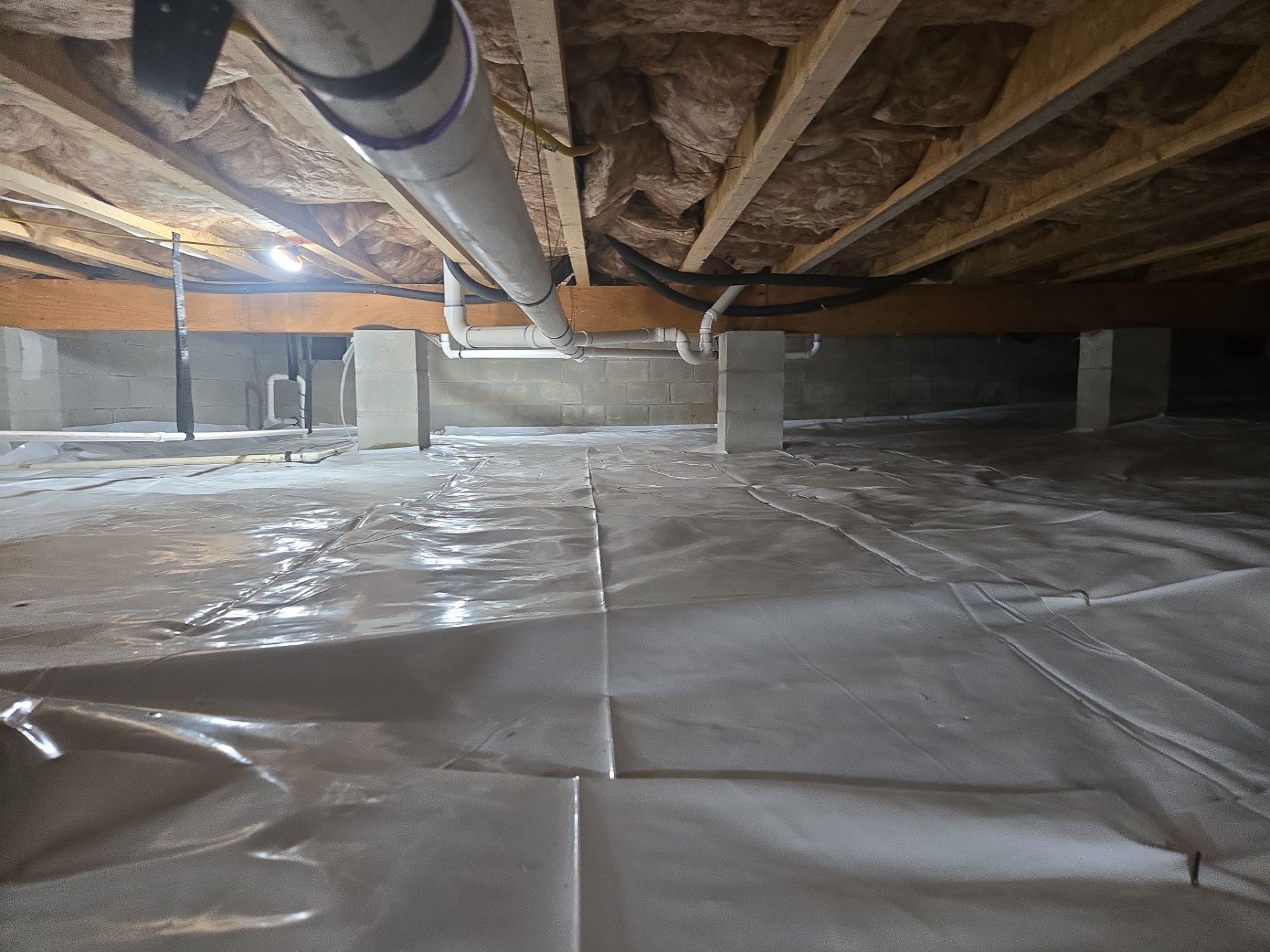 Project in Smithfield by Patriot Crawl Space Repairs