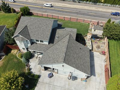 West Richland Residential Roof Replacement With Weathered Wood Shingles Hazelwood Dr West Richland, WA 99353 The Denali System - Certainteed Landmark® Shingle - Weathered Wood