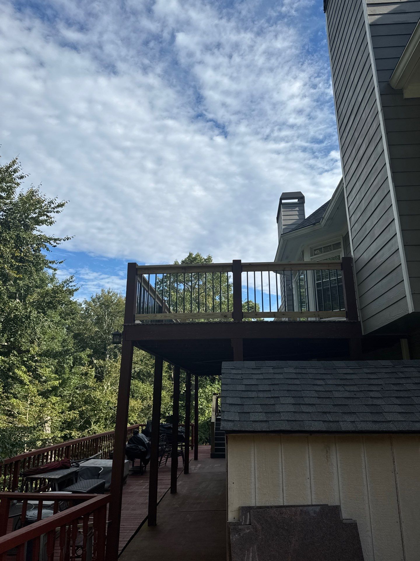 Multi-Level Composite Deck and Staircase Installation in Stonecrest by Swift Home Renovations