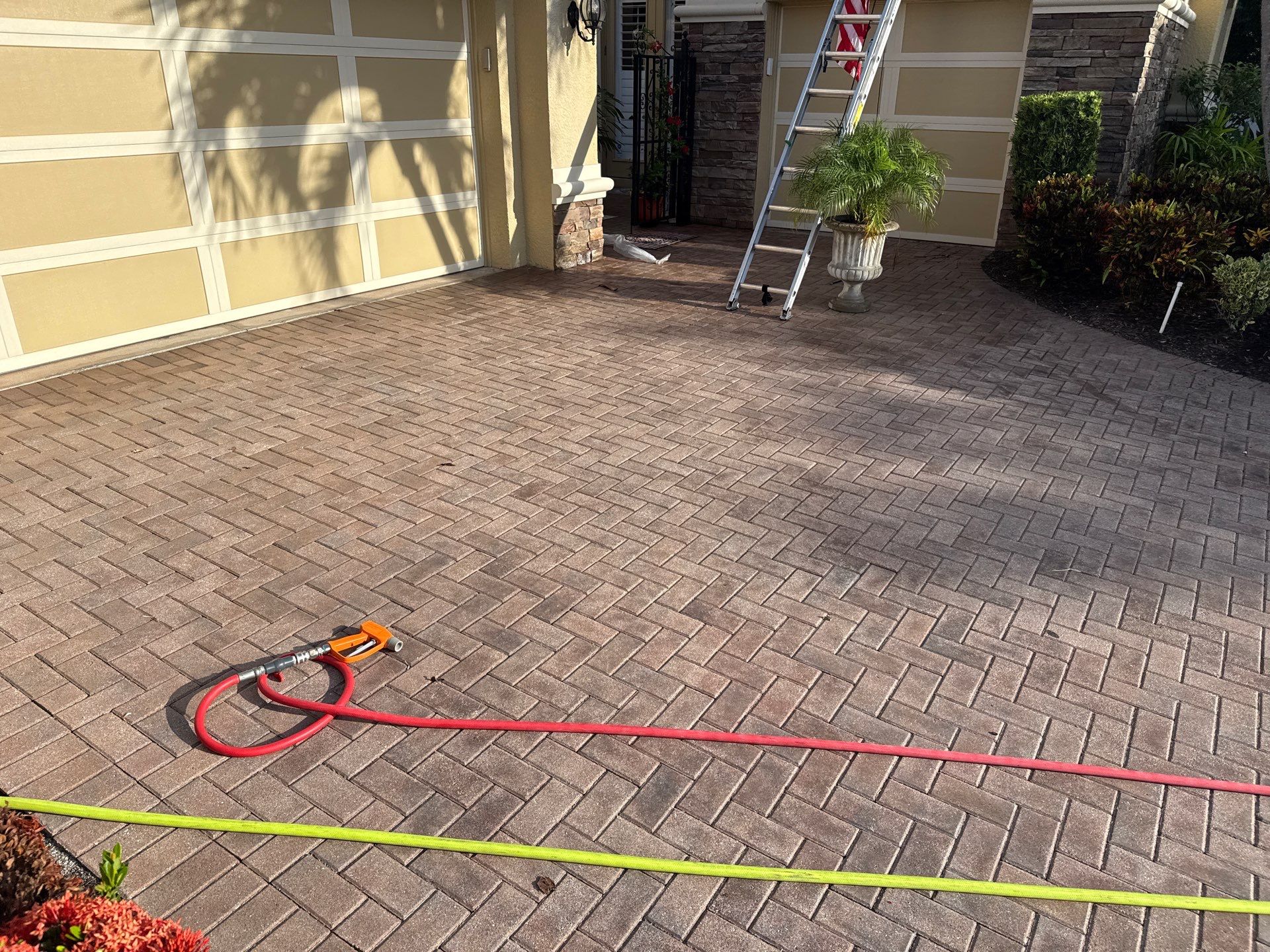 Soft Wash Tile Roof Cleaning in Sonoma Community, Sarasota, FL by Sunshine AquaWash