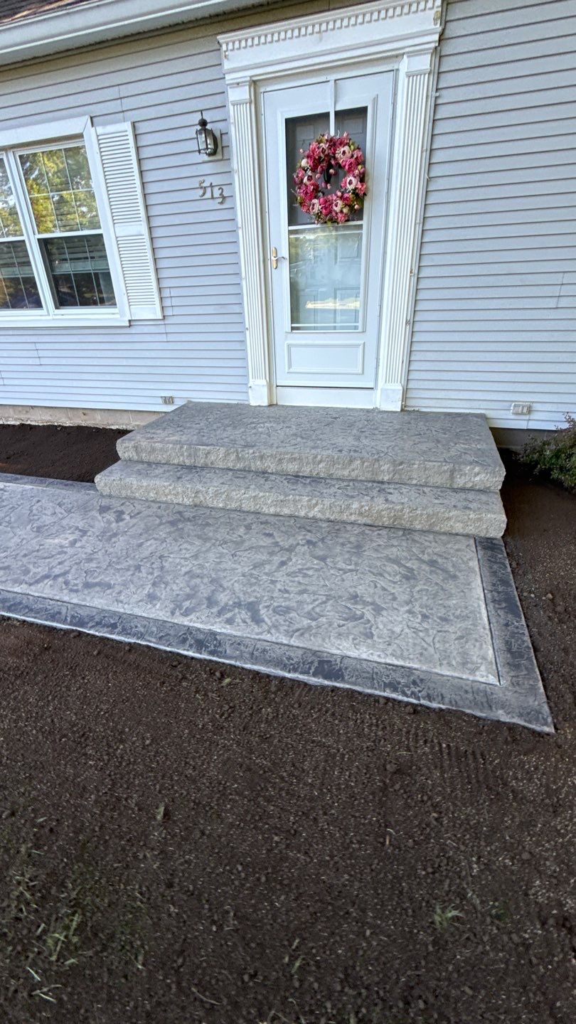Oxford Slate Stamp in Macedon by NG Masonry & Construction LLC