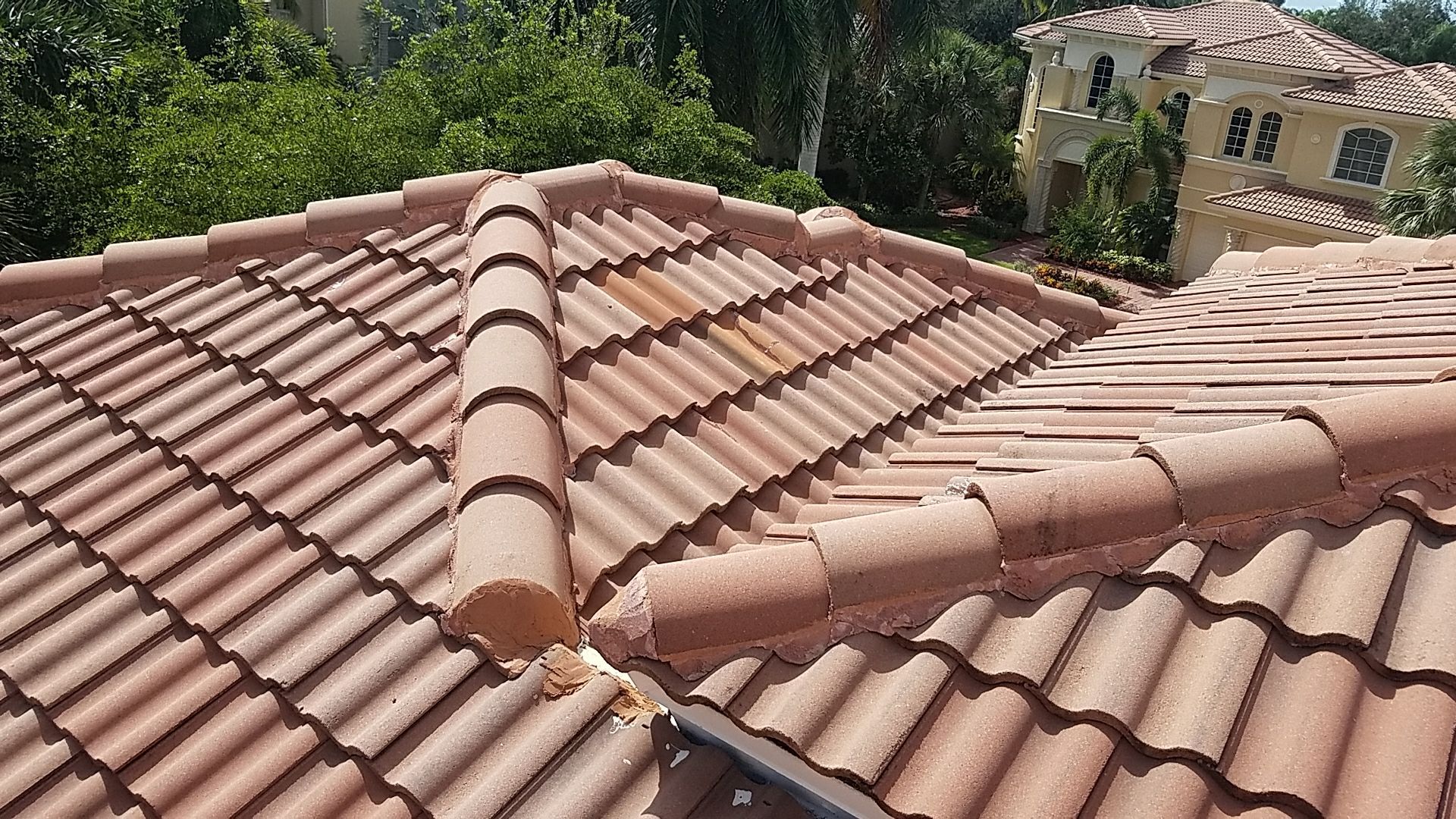 Concrete Tile Roof Repair and Vent Sealing in Delray Beach by Aastro Roofing