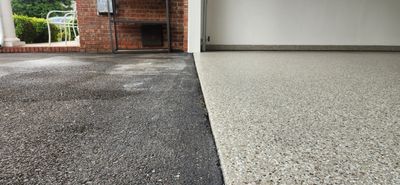 Beautiful new garage floor!
