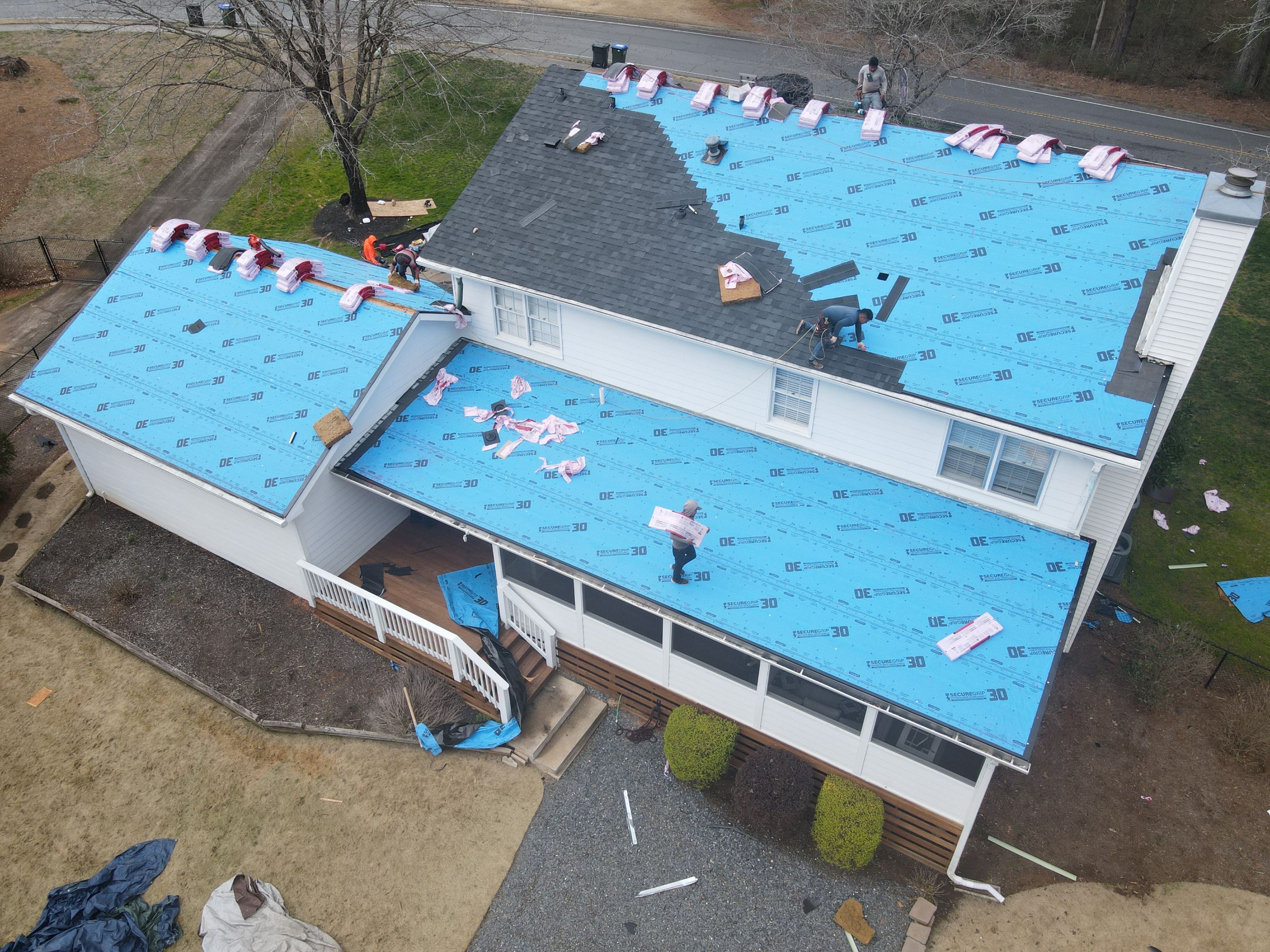Residential Roofing Installation using Owens Corning by Inspector Roofing and Restoration
