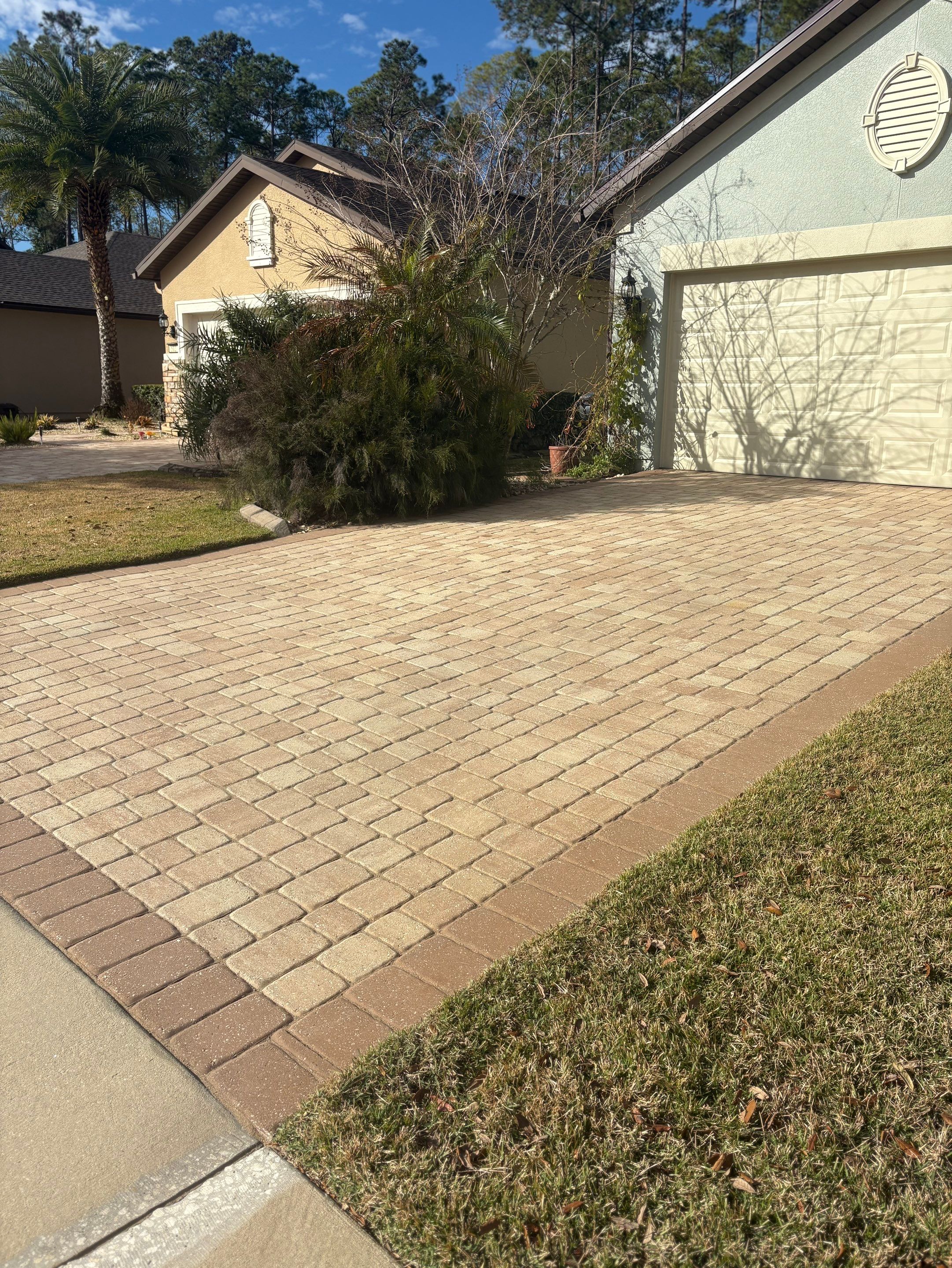 Paver Driveway using TopSeal and PloySand by DuraSeal