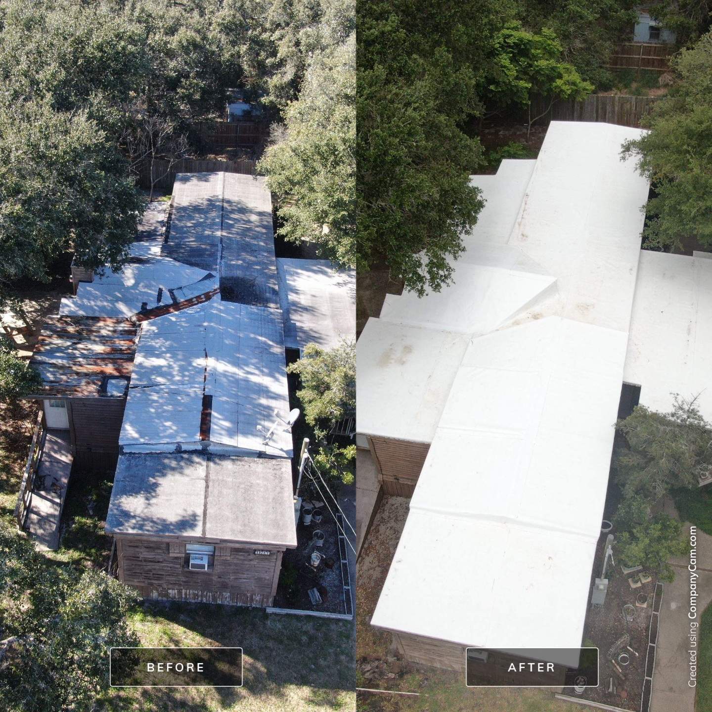Cartoon Roof turned TPO Elegant by Bayfront Roofing and Construction