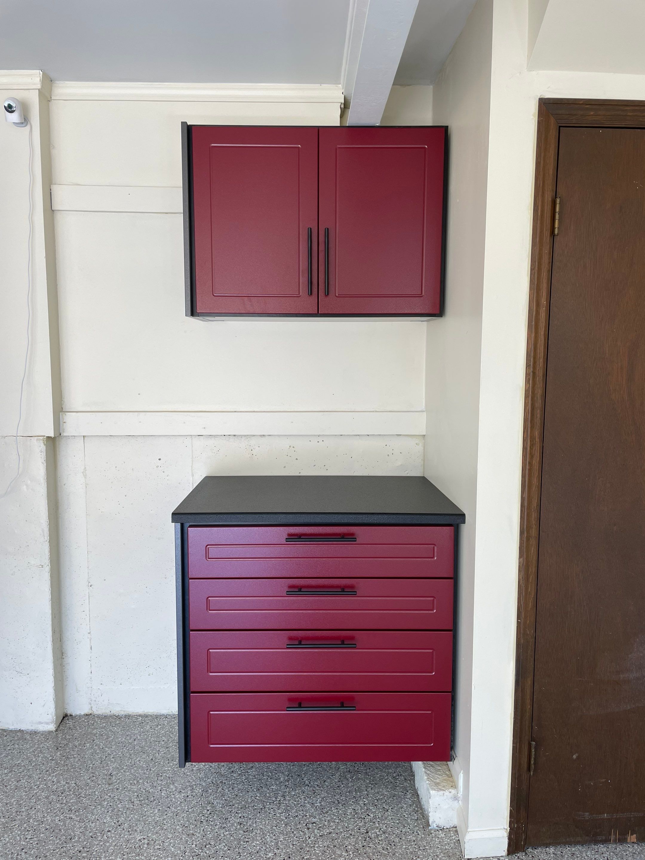 Rob F. transformed his garage with cabinets and a Banner Garage Floor by Banner Garage