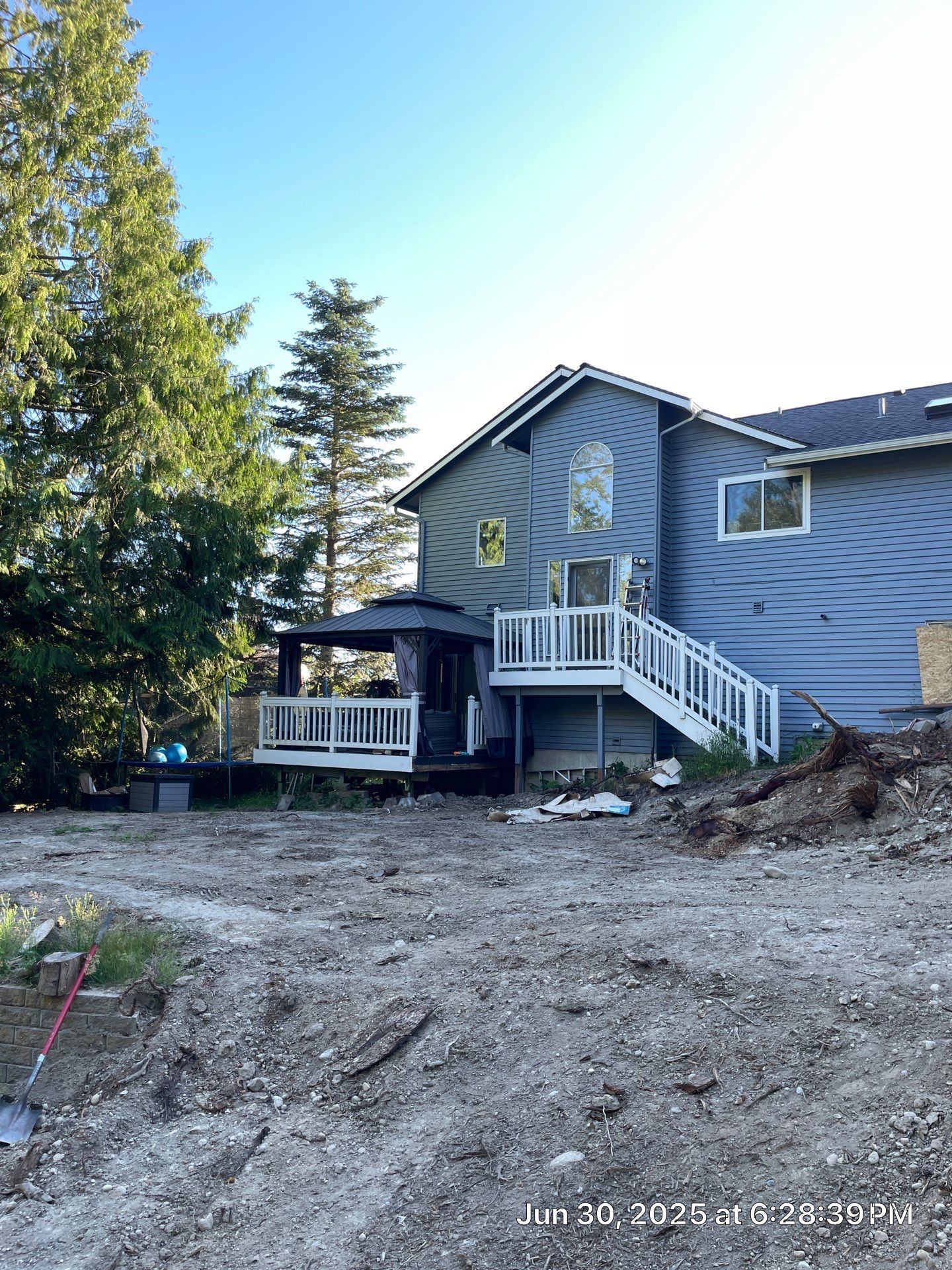 Concrete Back Patio Makeover  by Jireh Asphalt & Concrete Inc 
