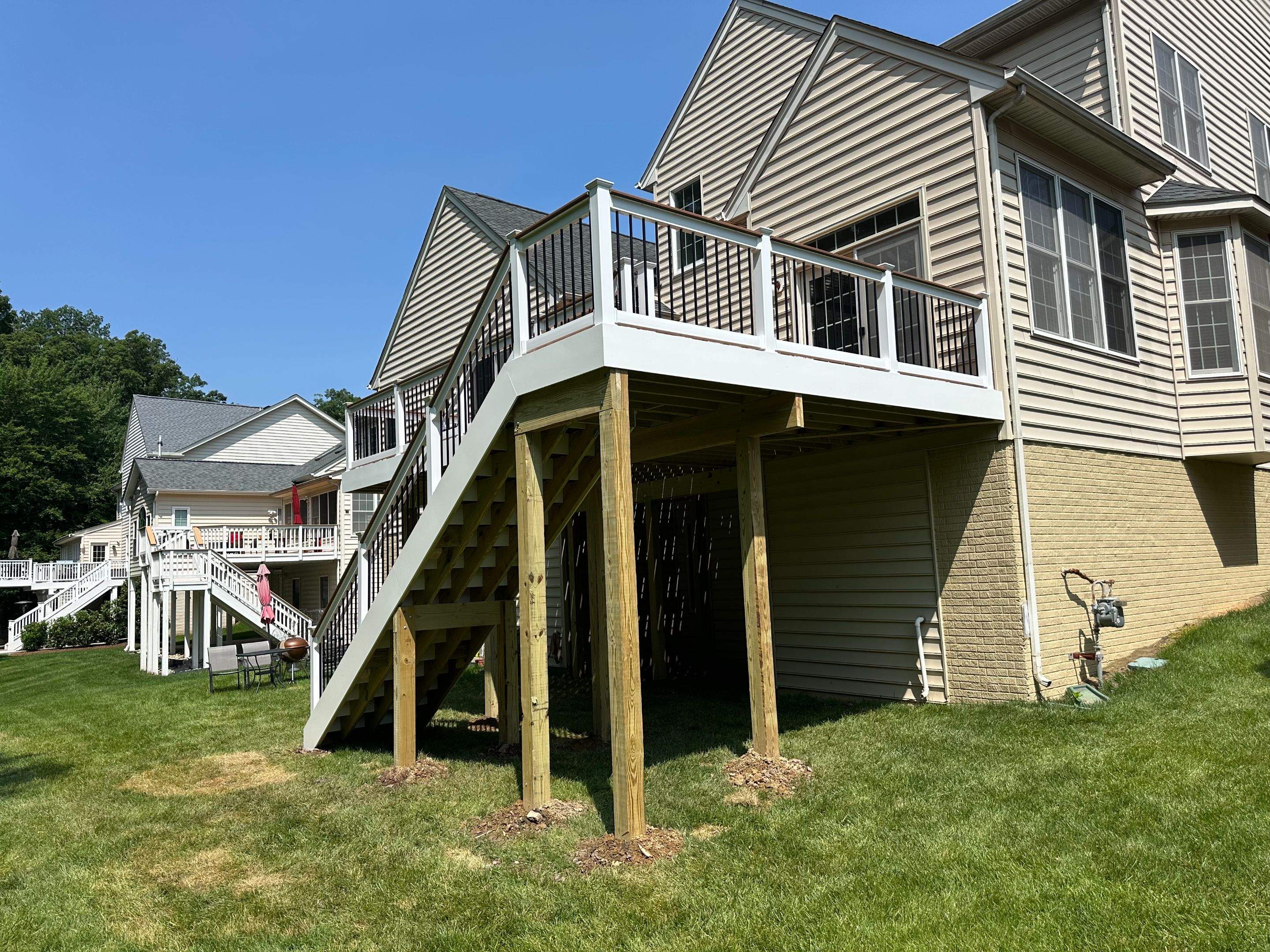 New Trex Composite Deck in South Riding, VA by Sunburst Construction Inc